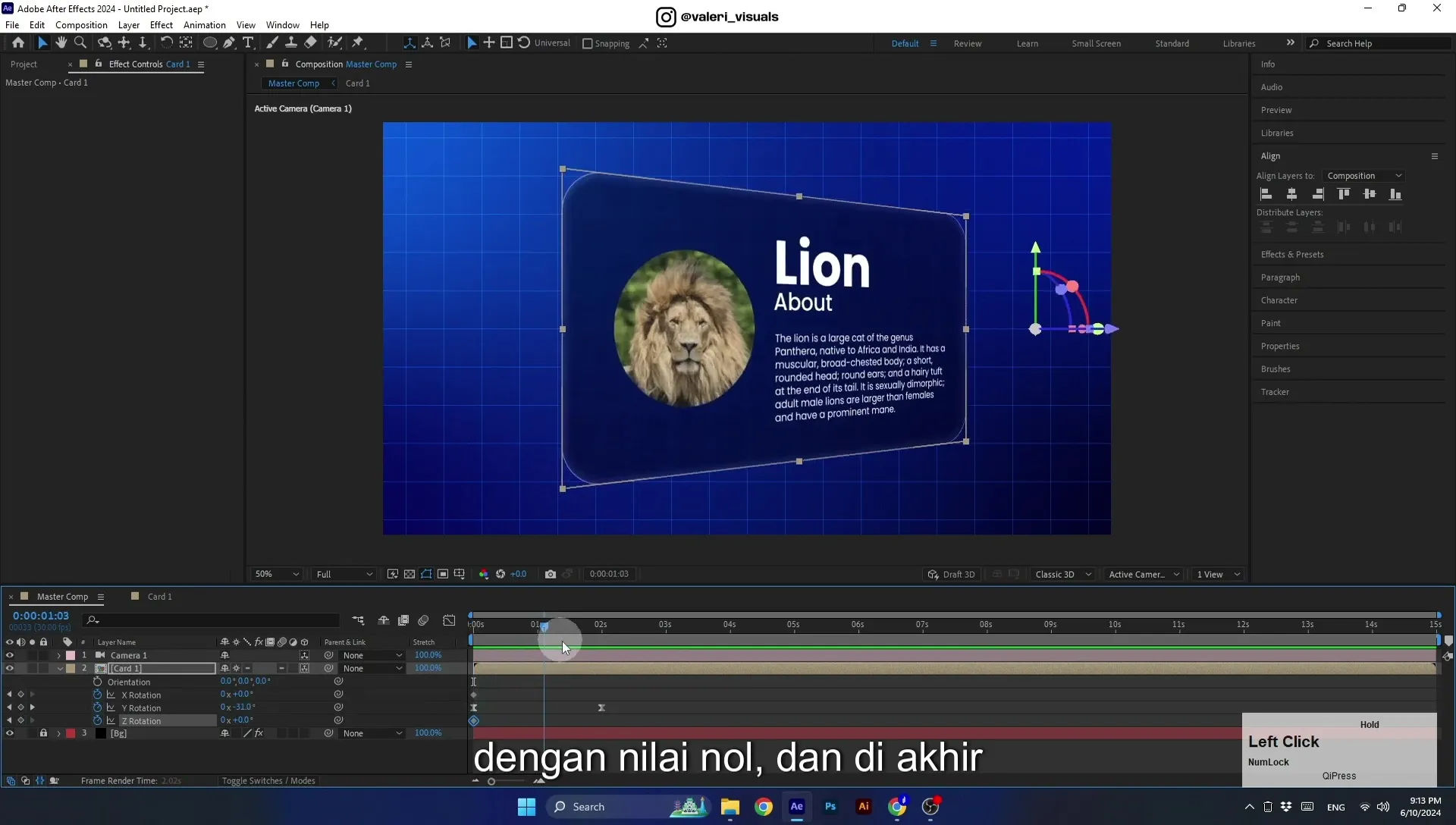 07 Apple Vision Pro Design Style. Swiping Card Animation. After Effects Tutorial - Image 625