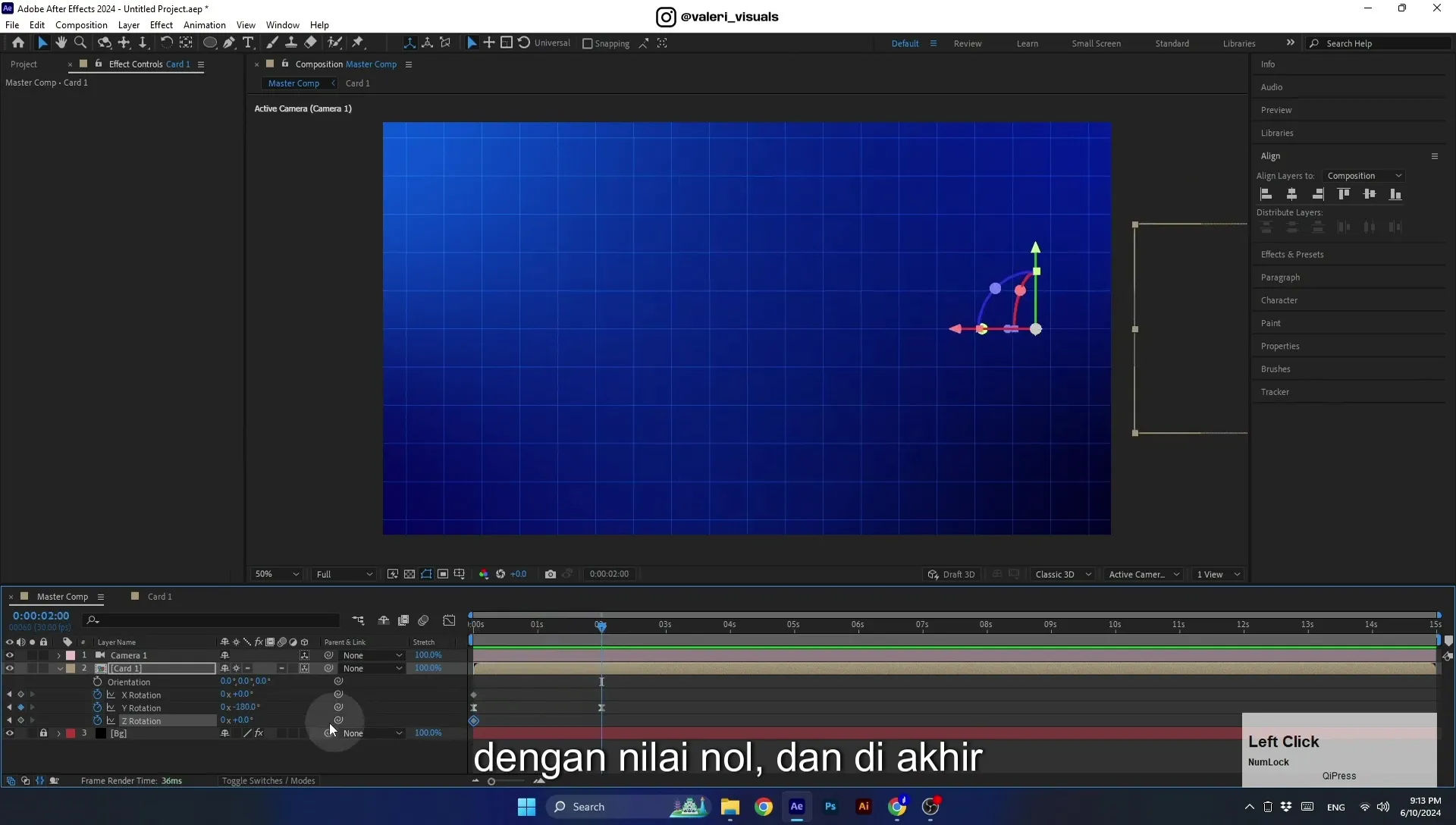 07 Apple Vision Pro Design Style. Swiping Card Animation. After Effects Tutorial - Image 628