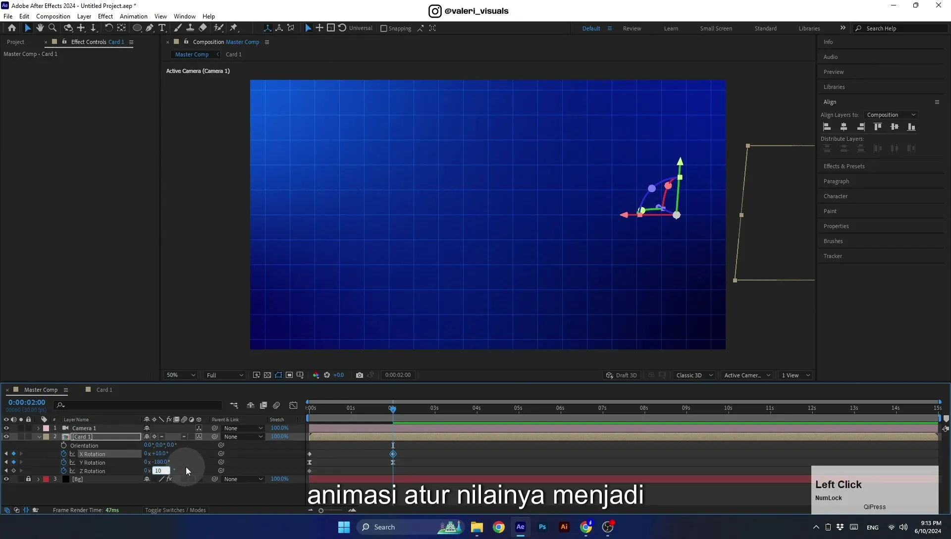 07 Apple Vision Pro Design Style. Swiping Card Animation. After Effects Tutorial - Image 631