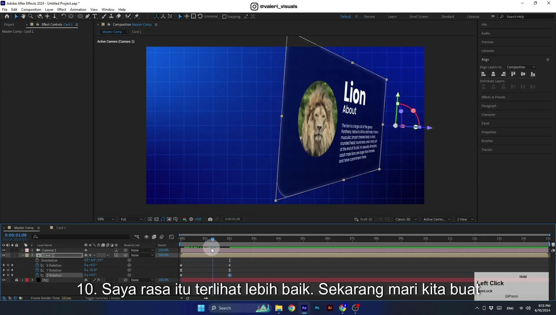 07 Apple Vision Pro Design Style. Swiping Card Animation. After Effects Tutorial - Image 635