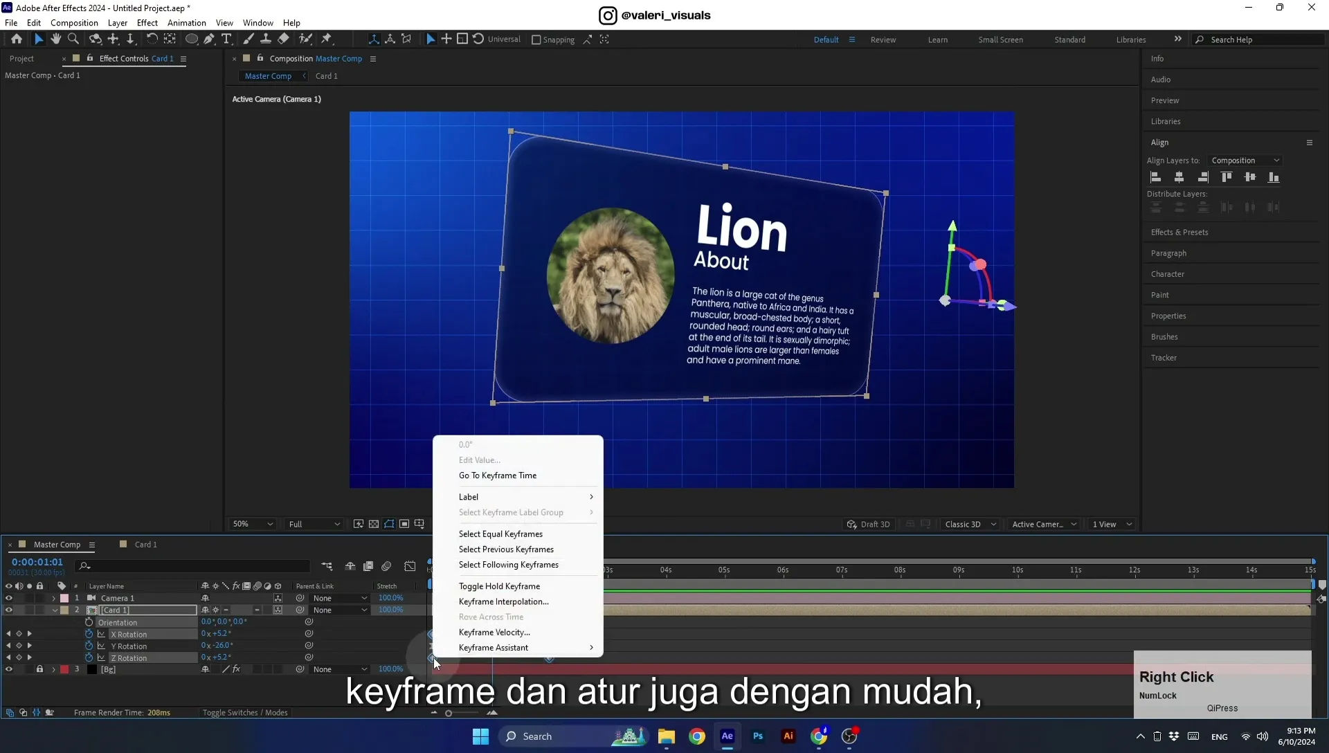 07 Apple Vision Pro Design Style. Swiping Card Animation. After Effects Tutorial - Image 639