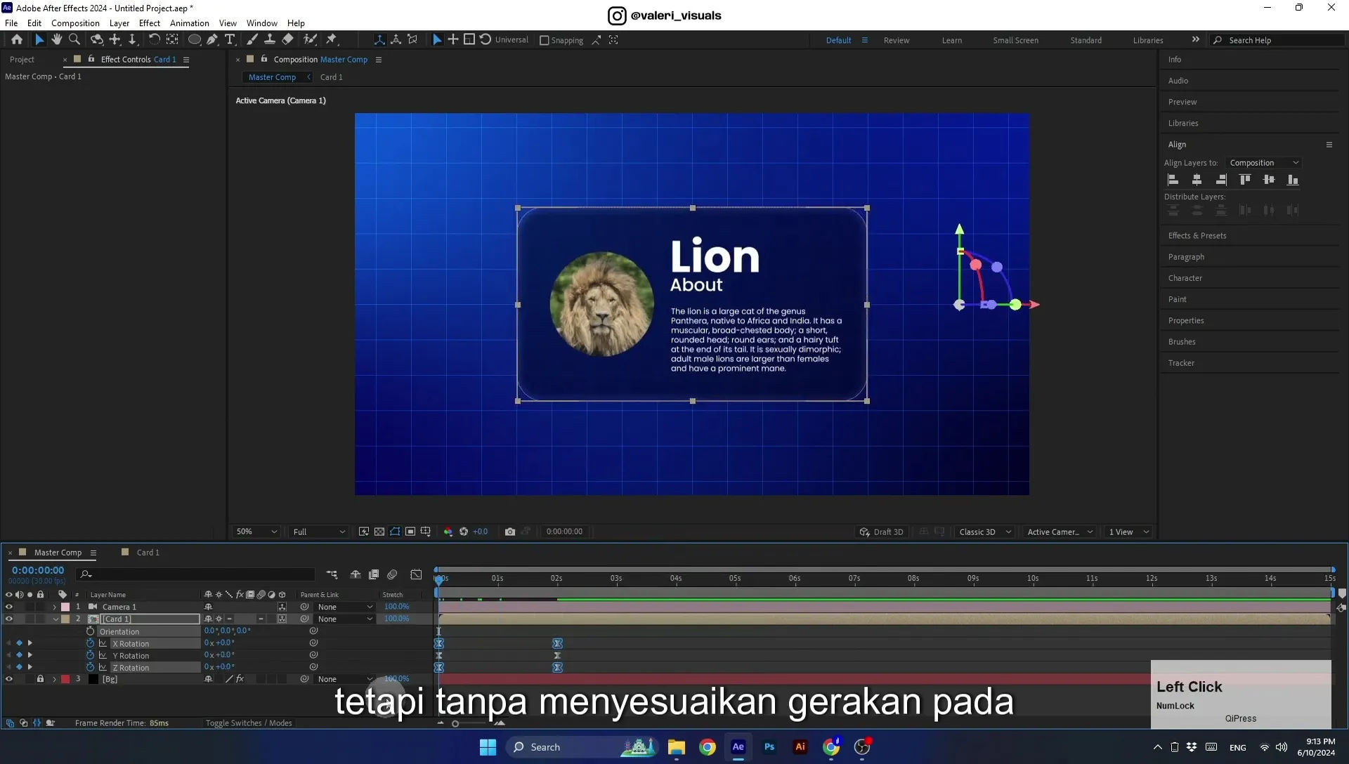 07 Apple Vision Pro Design Style. Swiping Card Animation. After Effects Tutorial - Image 642