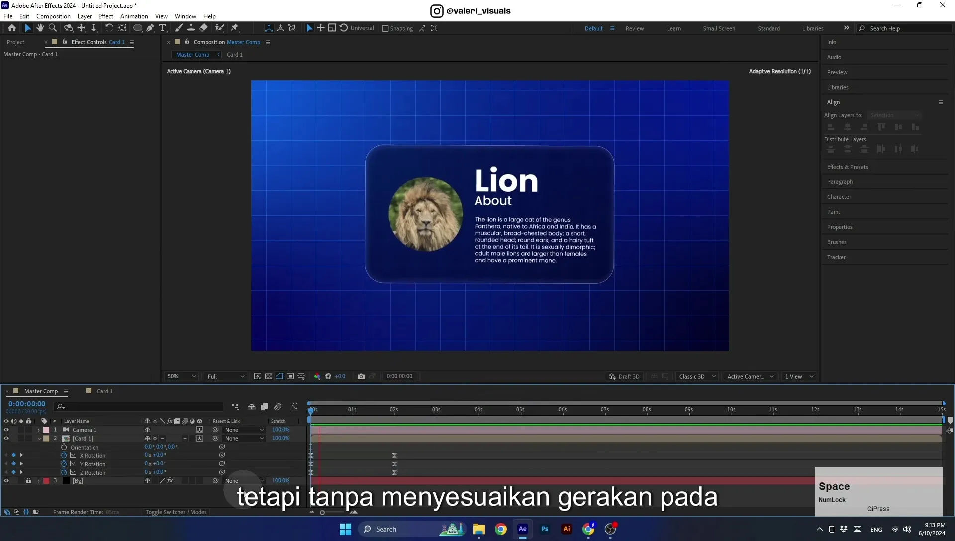 07 Apple Vision Pro Design Style. Swiping Card Animation. After Effects Tutorial - Image 643