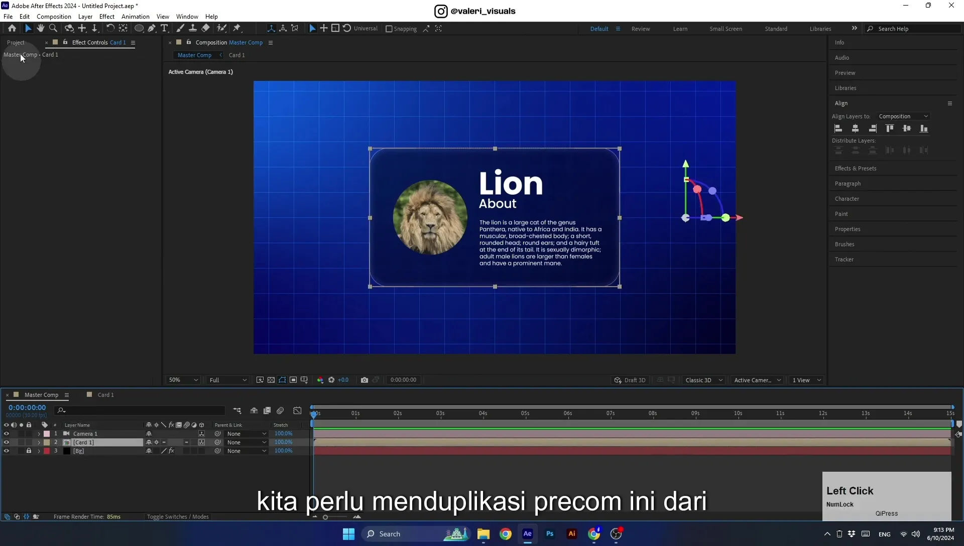 07 Apple Vision Pro Design Style. Swiping Card Animation. After Effects Tutorial - Image 655