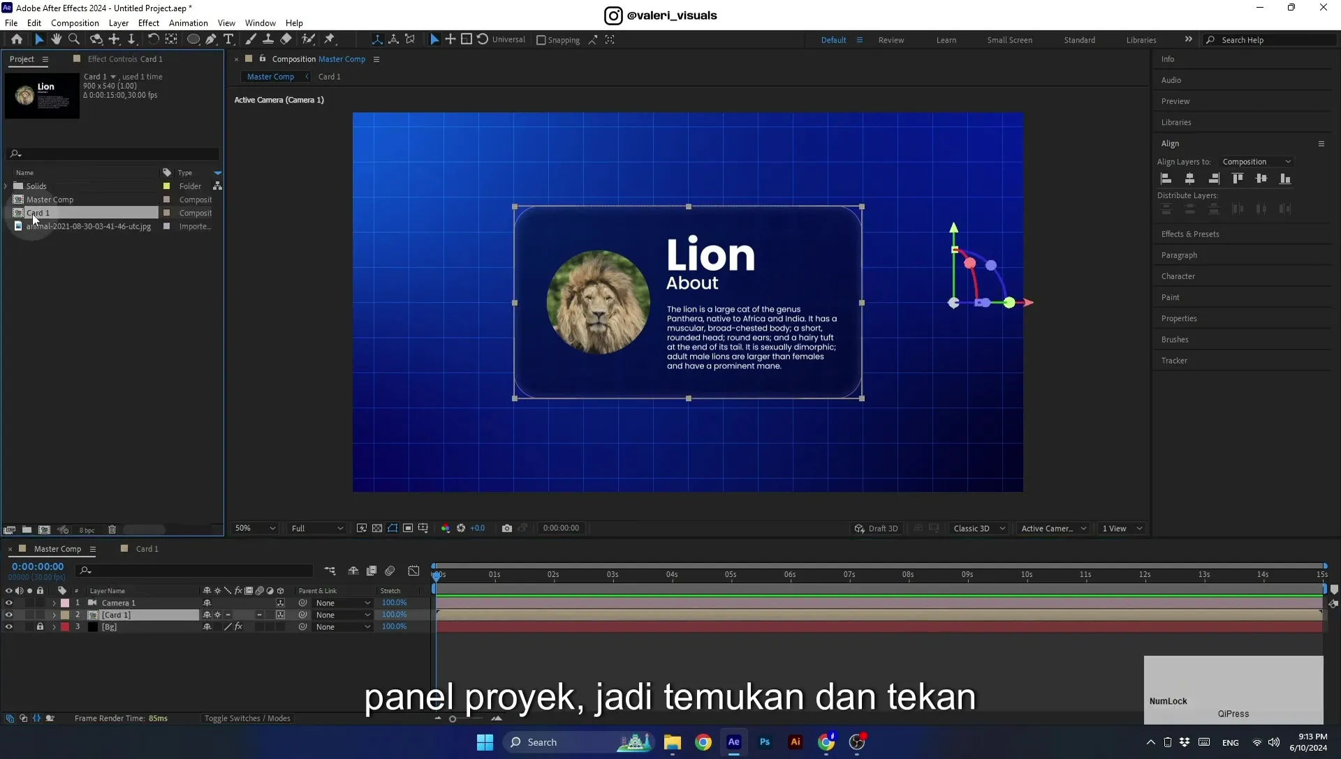 07 Apple Vision Pro Design Style. Swiping Card Animation. After Effects Tutorial - Image 658