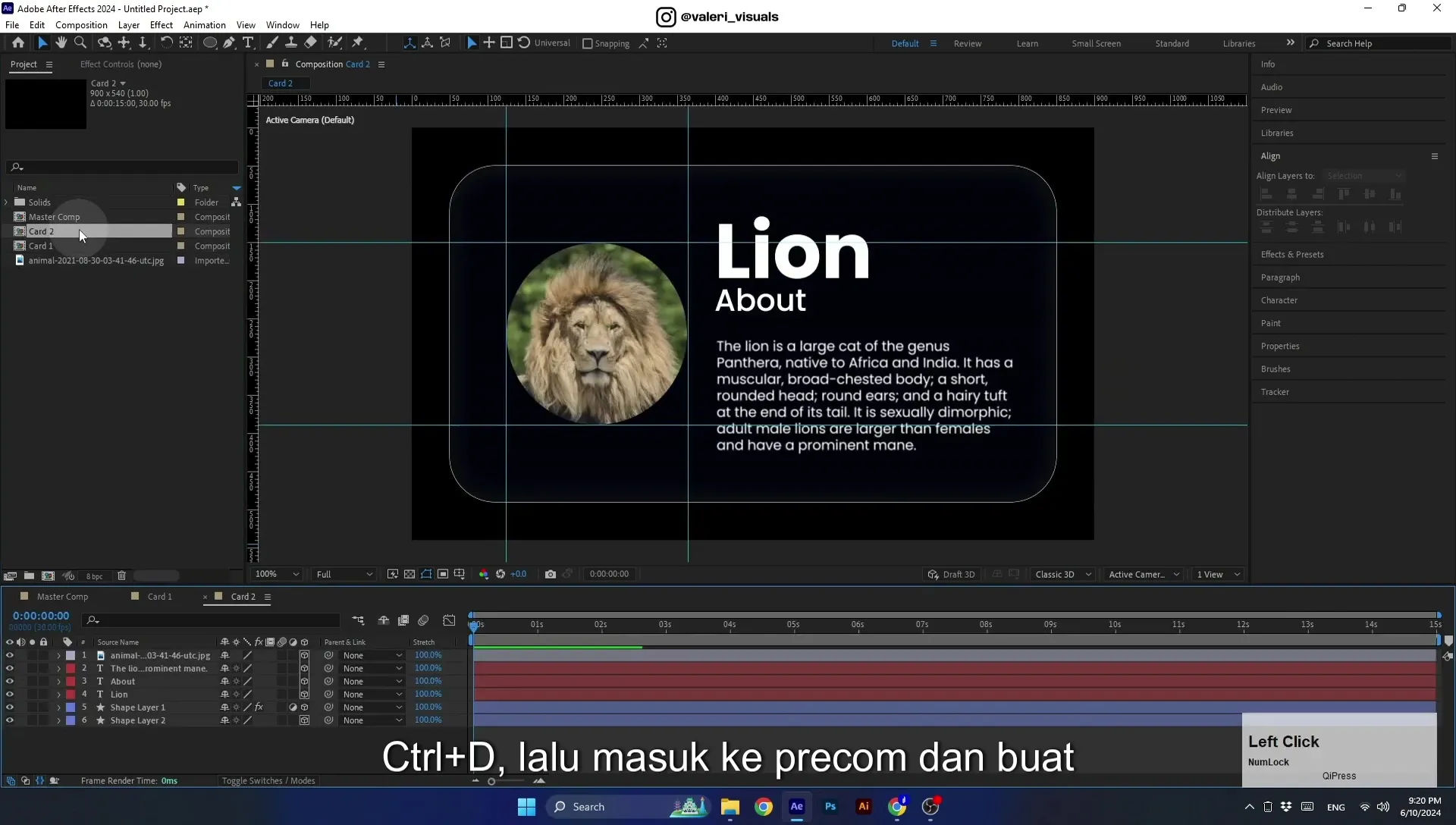 07 Apple Vision Pro Design Style. Swiping Card Animation. After Effects Tutorial - Image 665