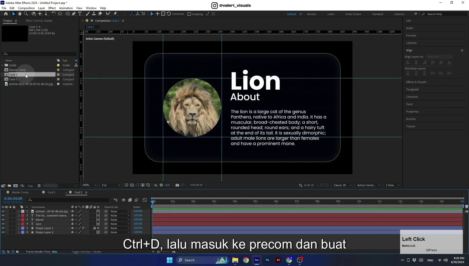 07 Apple Vision Pro Design Style. Swiping Card Animation. After Effects Tutorial - Image 666