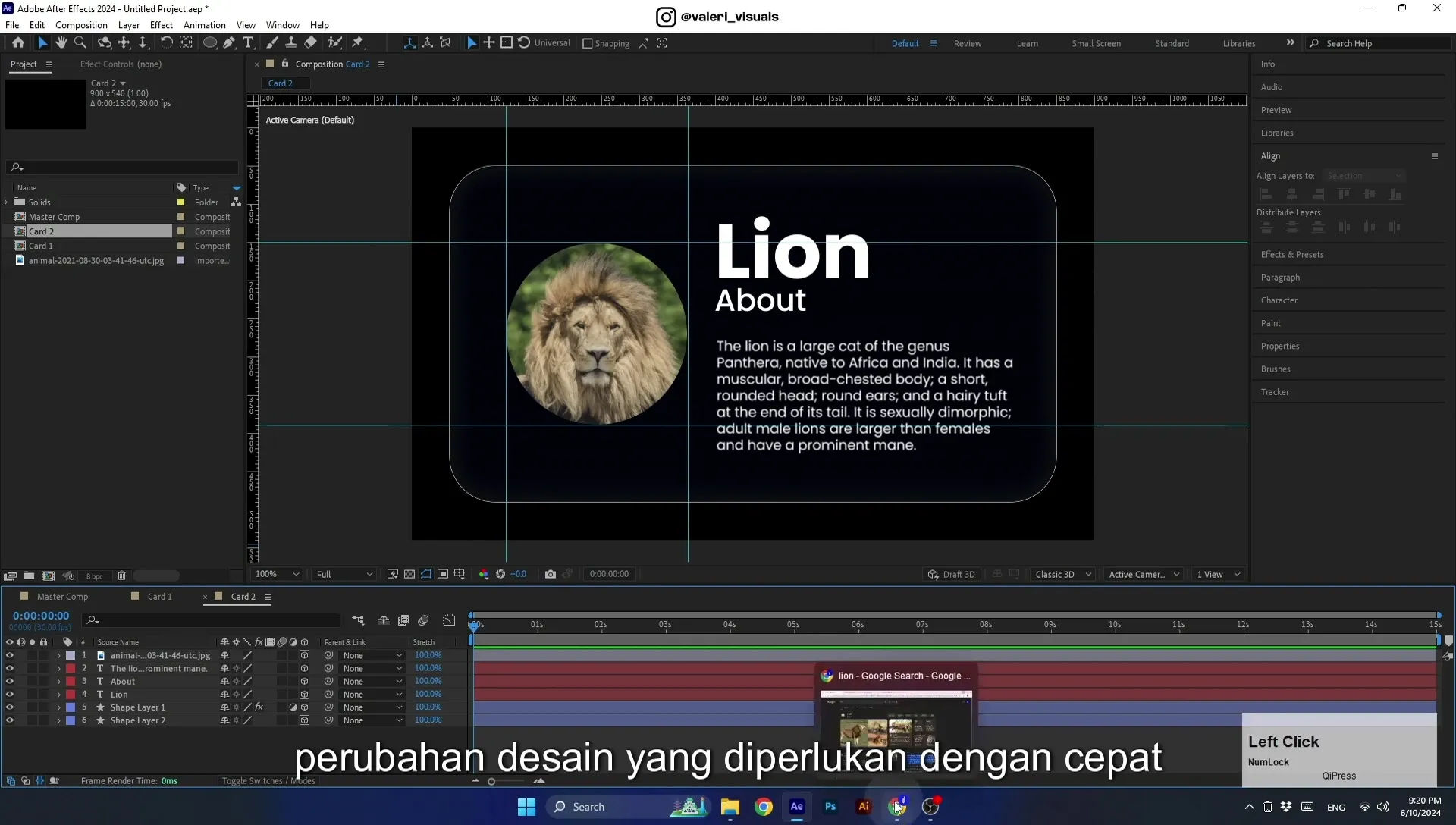 07 Apple Vision Pro Design Style. Swiping Card Animation. After Effects Tutorial - Image 668