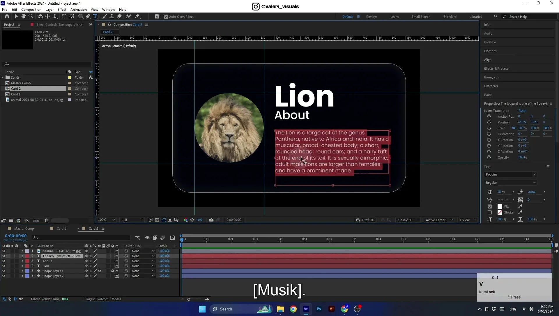07 Apple Vision Pro Design Style. Swiping Card Animation. After Effects Tutorial - Image 677