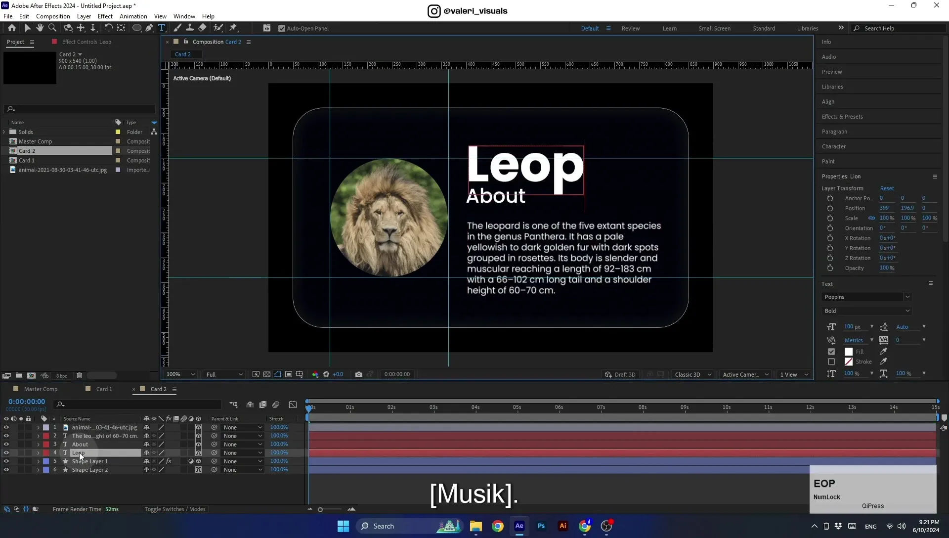 07 Apple Vision Pro Design Style. Swiping Card Animation. After Effects Tutorial - Image 681