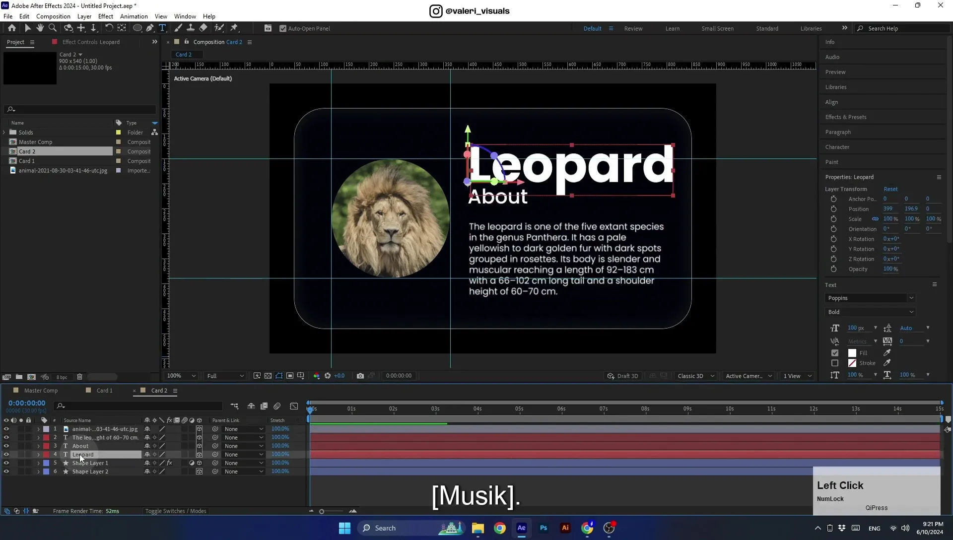 07 Apple Vision Pro Design Style. Swiping Card Animation. After Effects Tutorial - Image 682