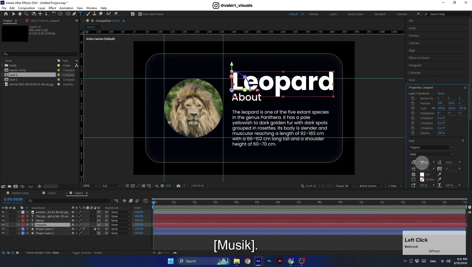 07 Apple Vision Pro Design Style. Swiping Card Animation. After Effects Tutorial - Image 684