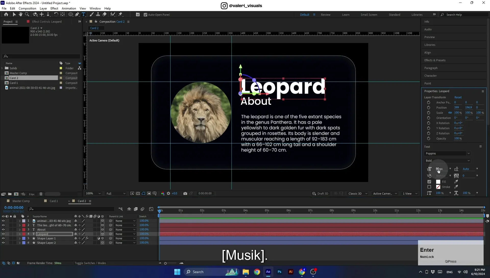 07 Apple Vision Pro Design Style. Swiping Card Animation. After Effects Tutorial - Image 685