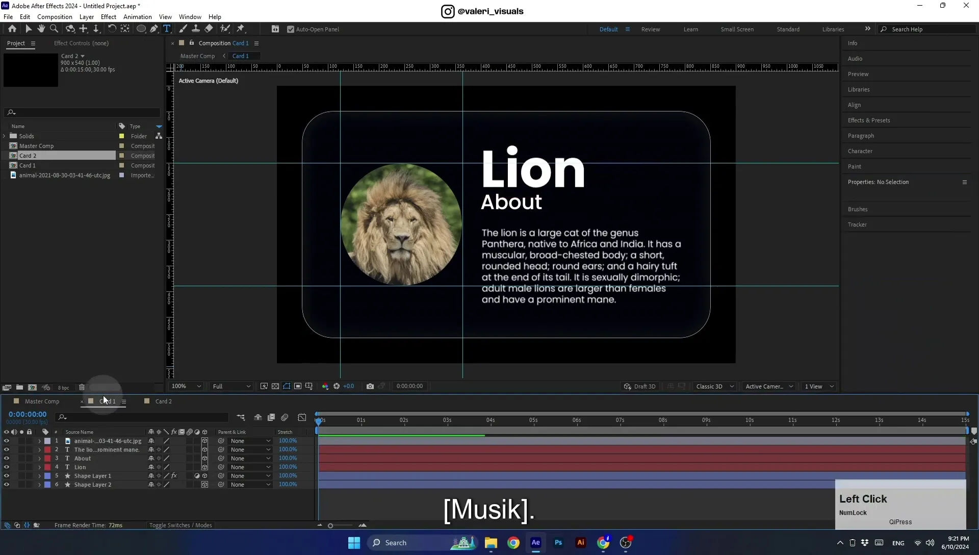 07 Apple Vision Pro Design Style. Swiping Card Animation. After Effects Tutorial - Image 687