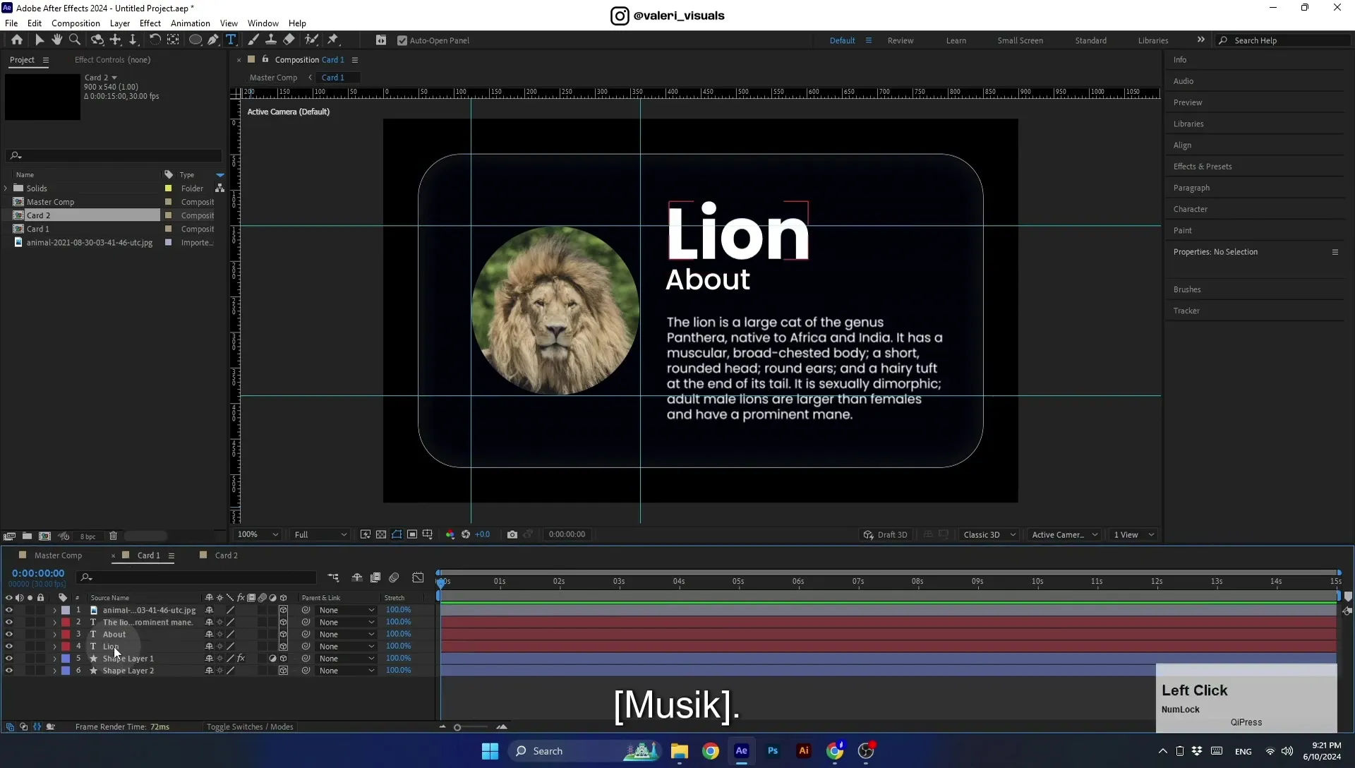07 Apple Vision Pro Design Style. Swiping Card Animation. After Effects Tutorial - Image 688