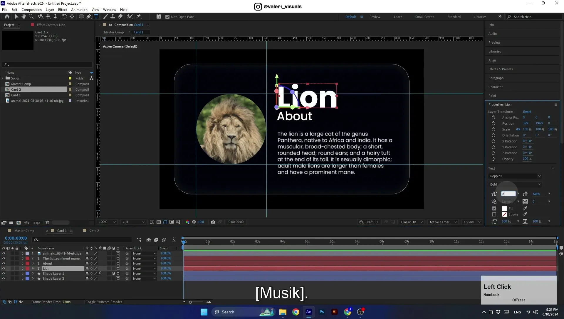 07 Apple Vision Pro Design Style. Swiping Card Animation. After Effects Tutorial - Image 689