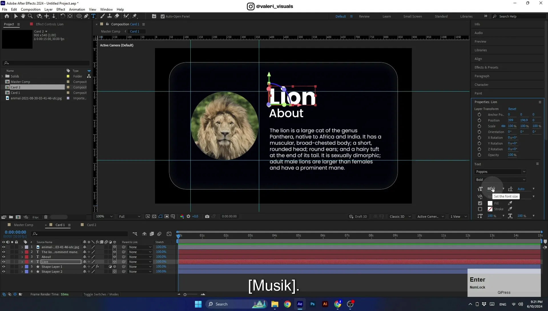 07 Apple Vision Pro Design Style. Swiping Card Animation. After Effects Tutorial - Image 690