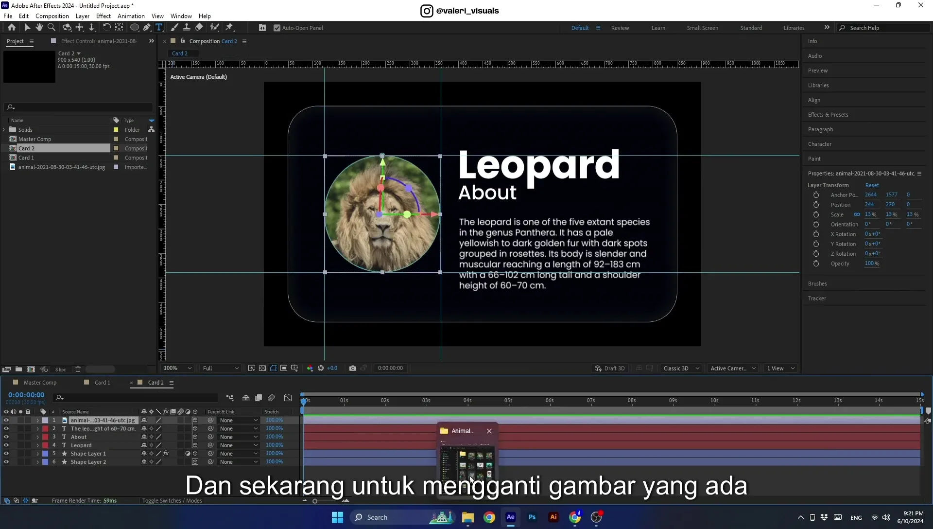 07 Apple Vision Pro Design Style. Swiping Card Animation. After Effects Tutorial - Image 694