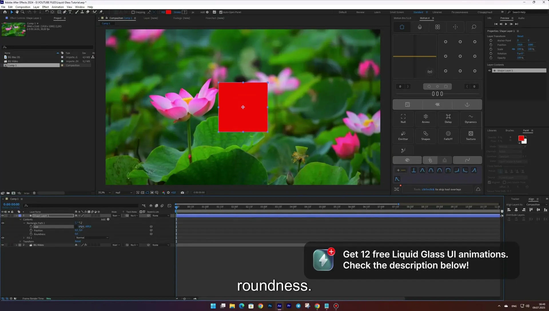 12 How to Create Apple Liquid Glass UI in After Effects + 13 Free Animations! - Image 23