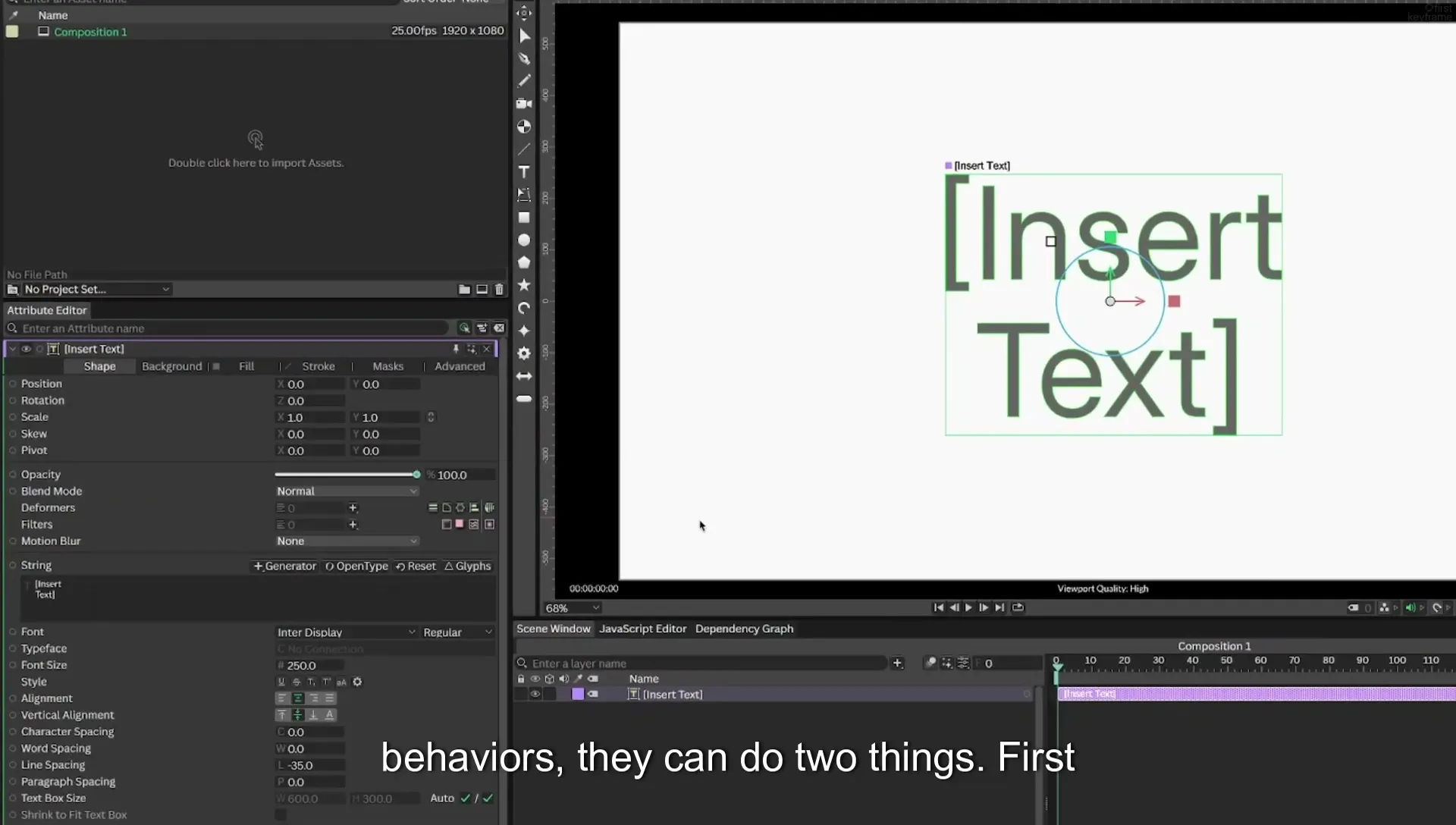 03 How to Animate with Behaviours | Beginners Guide to Cavalry 05 - Image 109