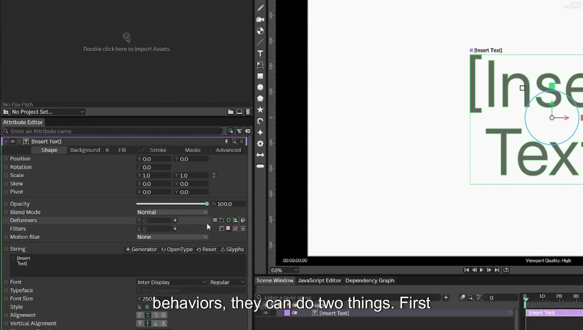 03 How to Animate with Behaviours | Beginners Guide to Cavalry 05 - Image 110