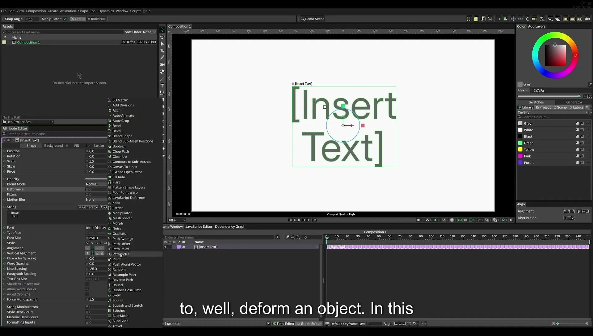 03 How to Animate with Behaviours | Beginners Guide to Cavalry 05 - Image 121