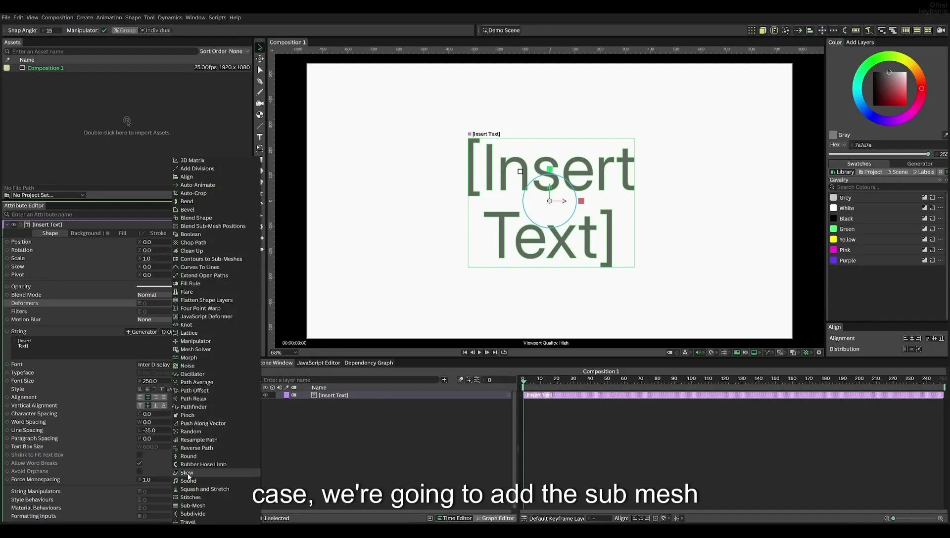 03 How to Animate with Behaviours | Beginners Guide to Cavalry 05 - Image 122