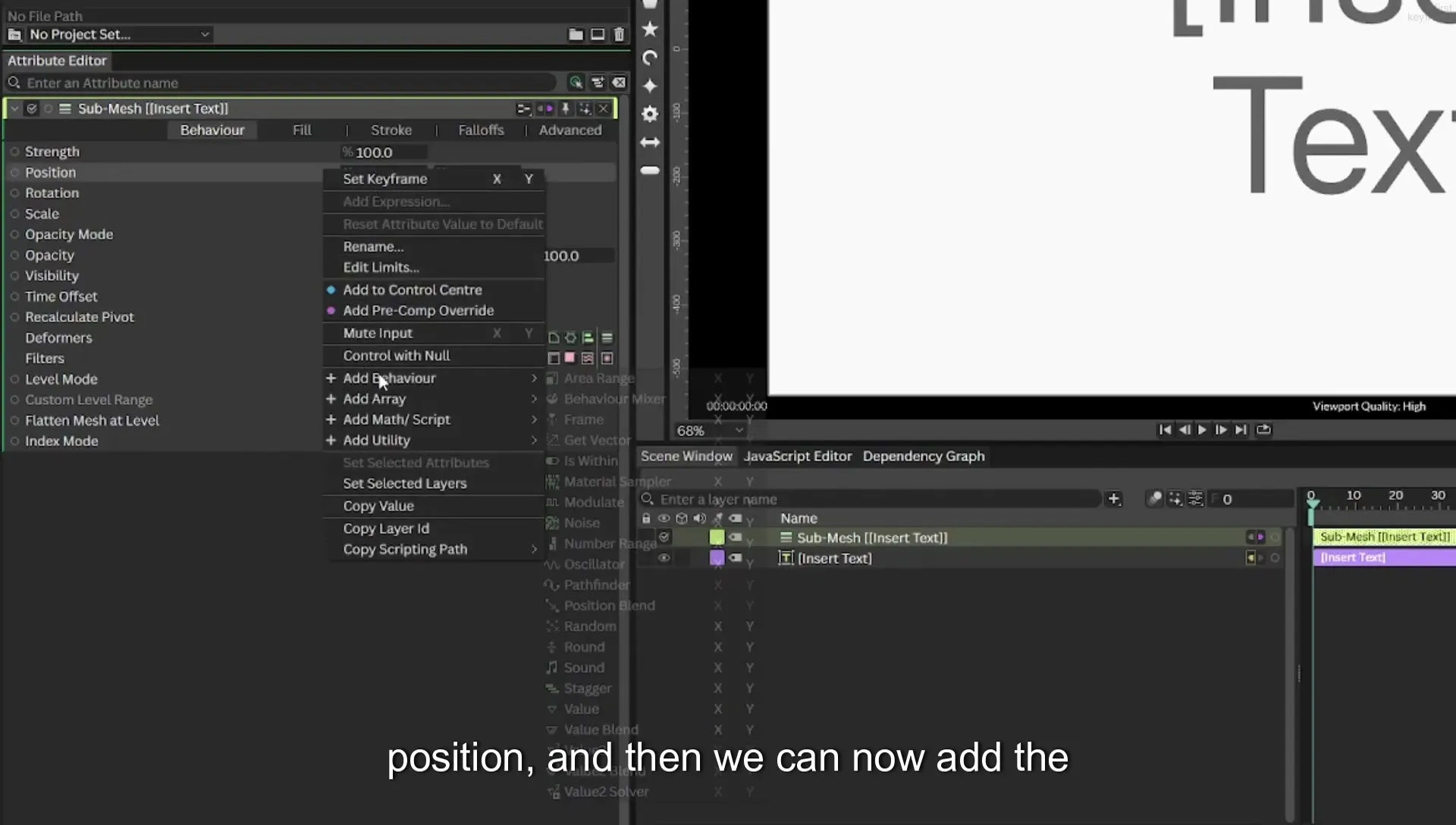 03 How to Animate with Behaviours | Beginners Guide to Cavalry 05 - Image 164