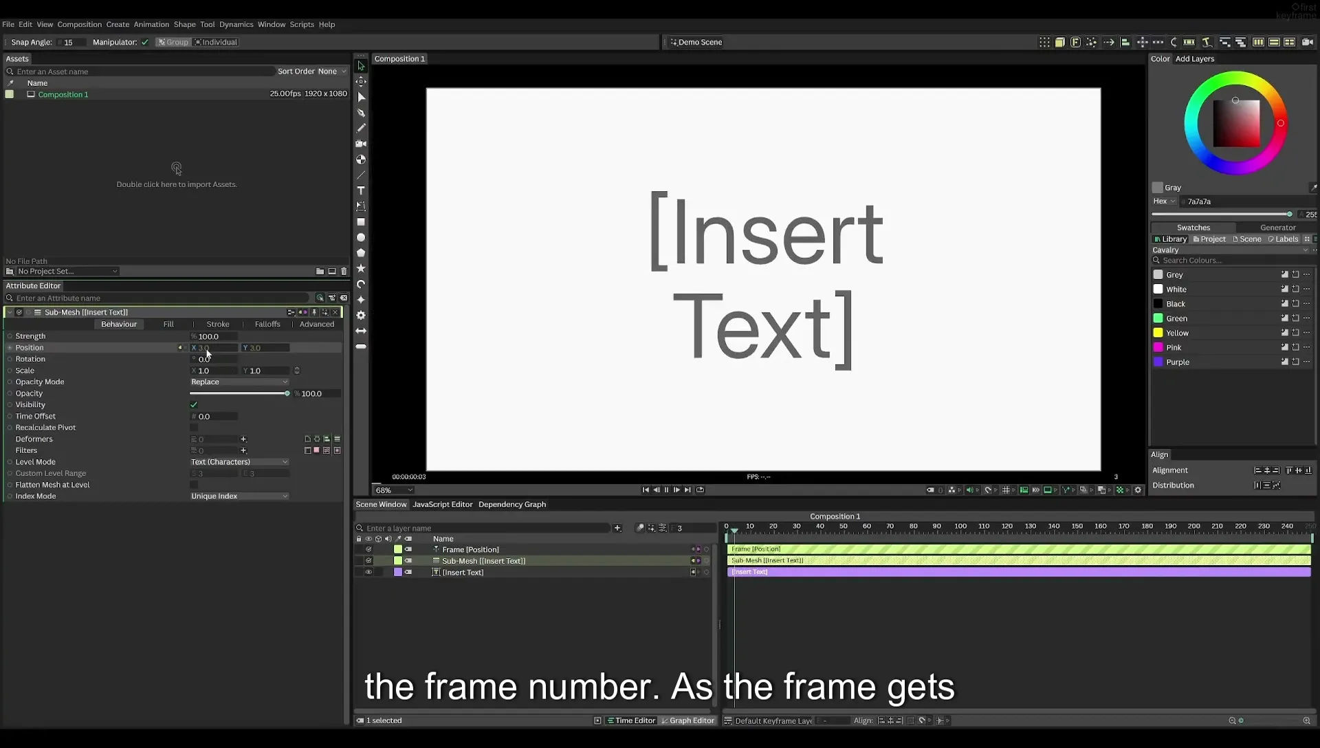 03 How to Animate with Behaviours | Beginners Guide to Cavalry 05 - Image 223