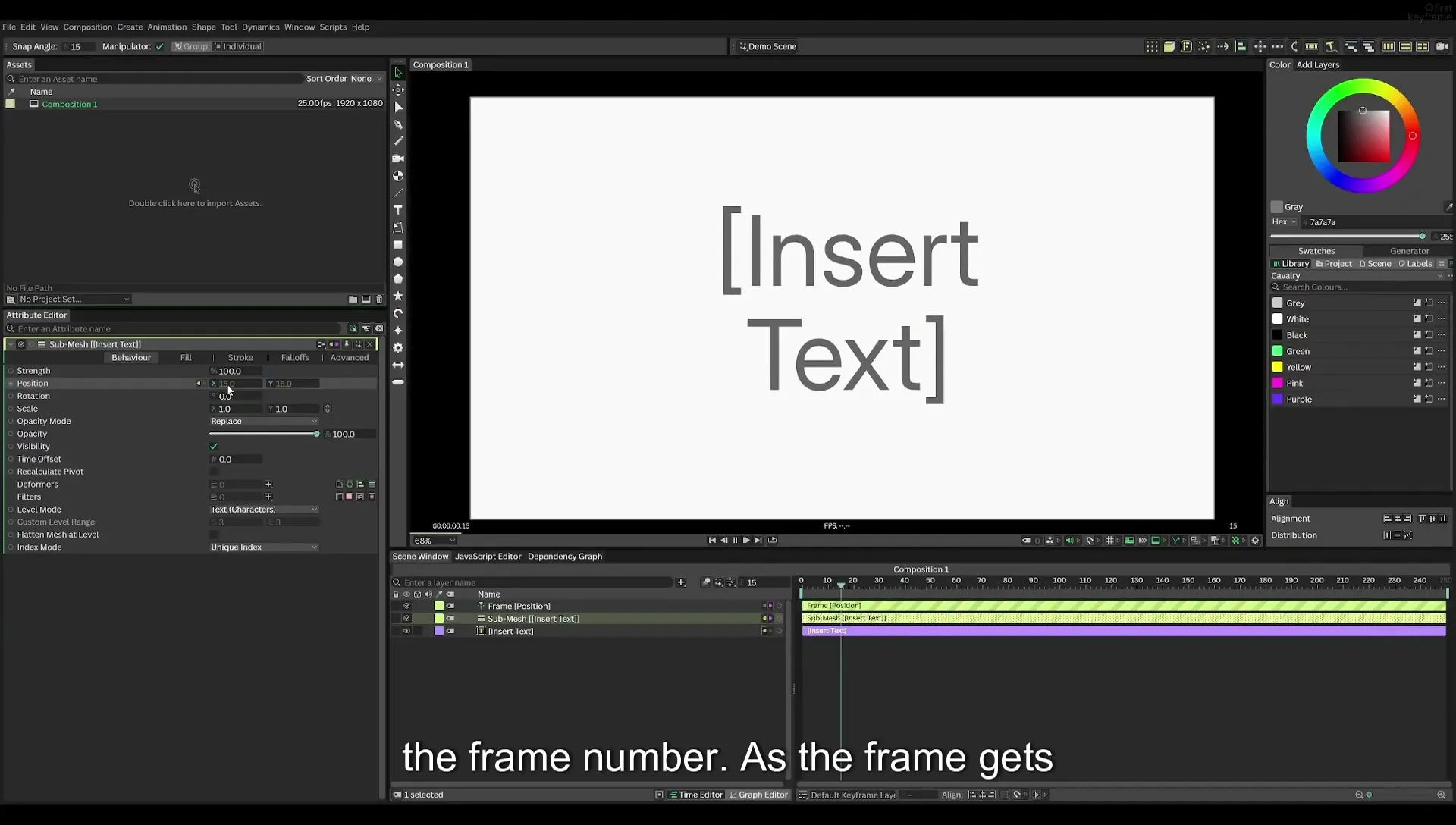 03 How to Animate with Behaviours | Beginners Guide to Cavalry 05 - Image 224
