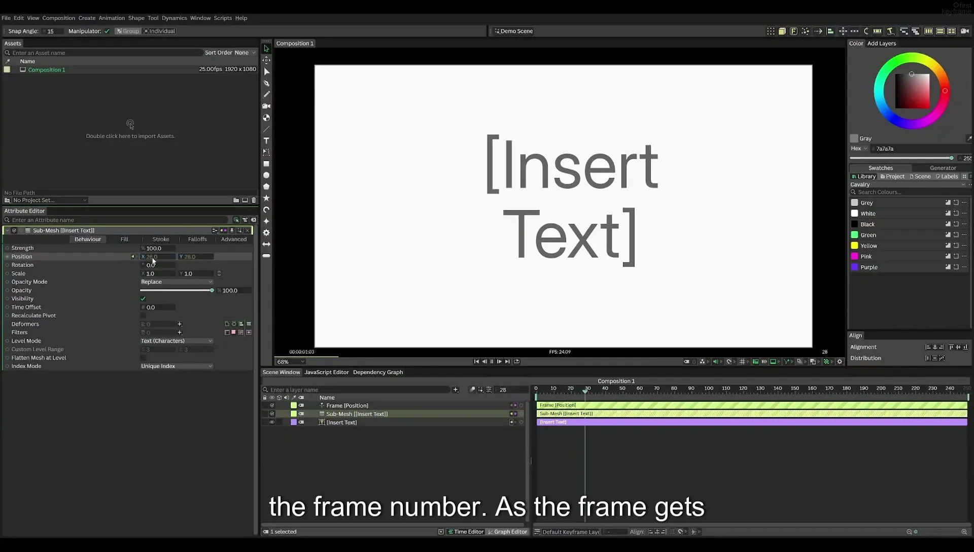 03 How to Animate with Behaviours | Beginners Guide to Cavalry 05 - Image 225