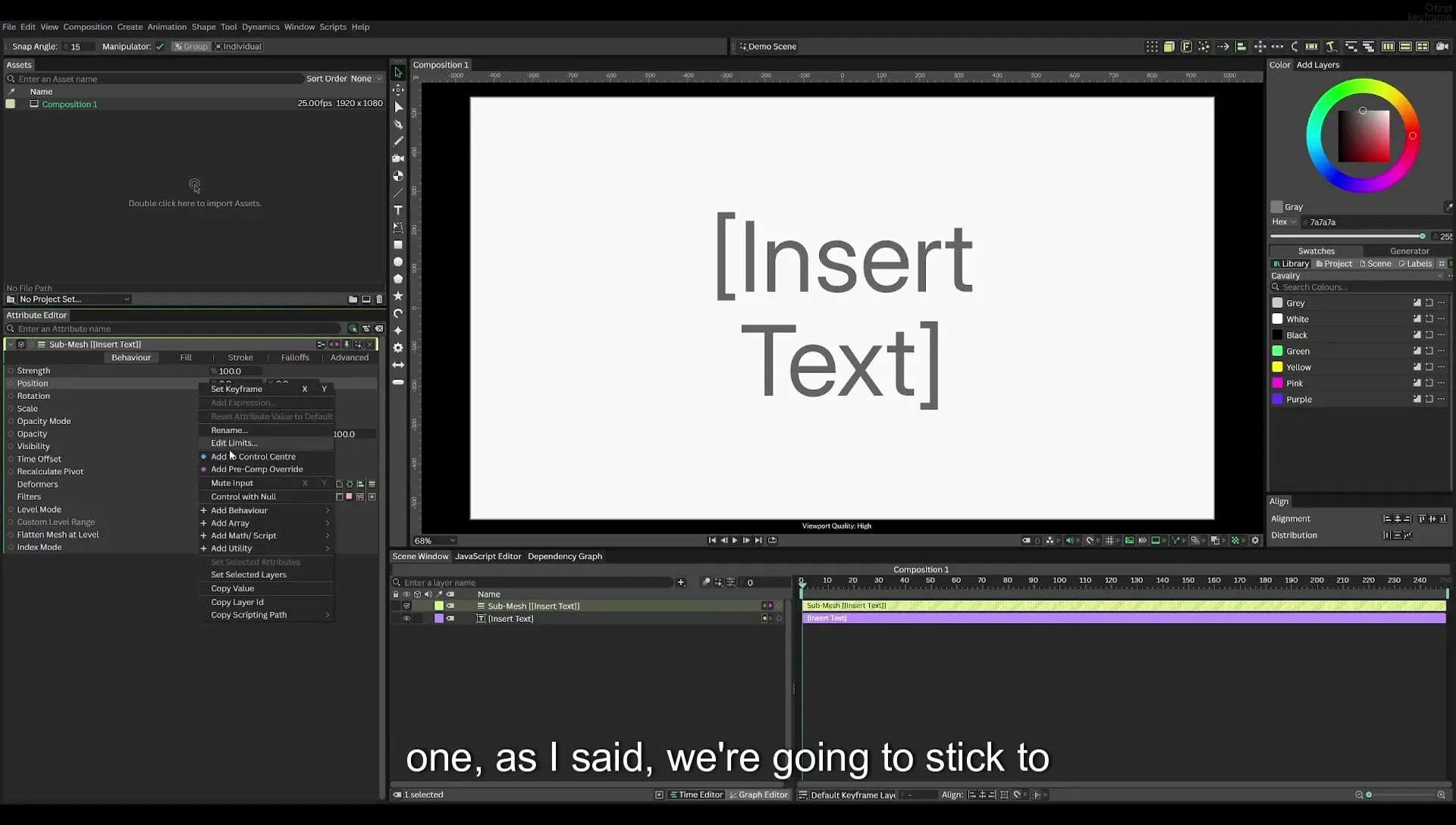 03 How to Animate with Behaviours | Beginners Guide to Cavalry 05 - Image 242