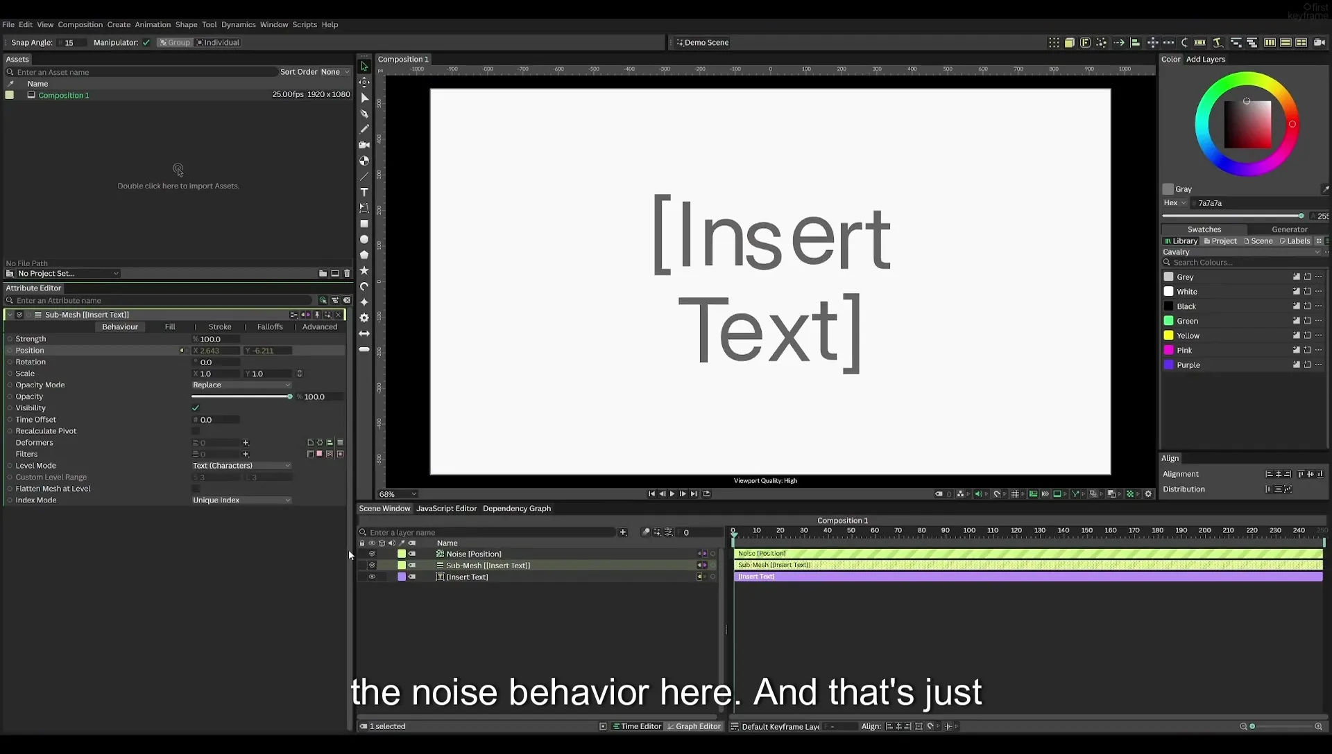 03 How to Animate with Behaviours | Beginners Guide to Cavalry 05 - Image 247
