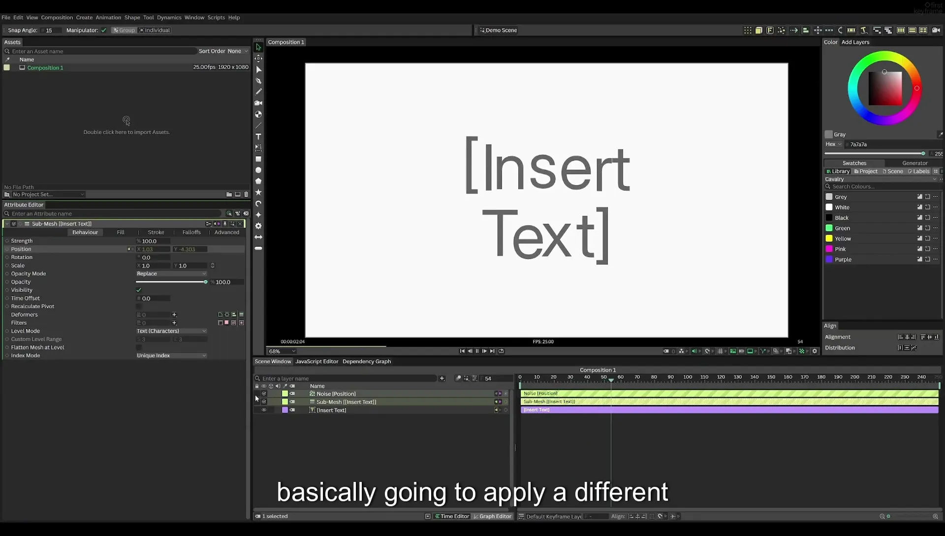 03 How to Animate with Behaviours | Beginners Guide to Cavalry 05 - Image 253