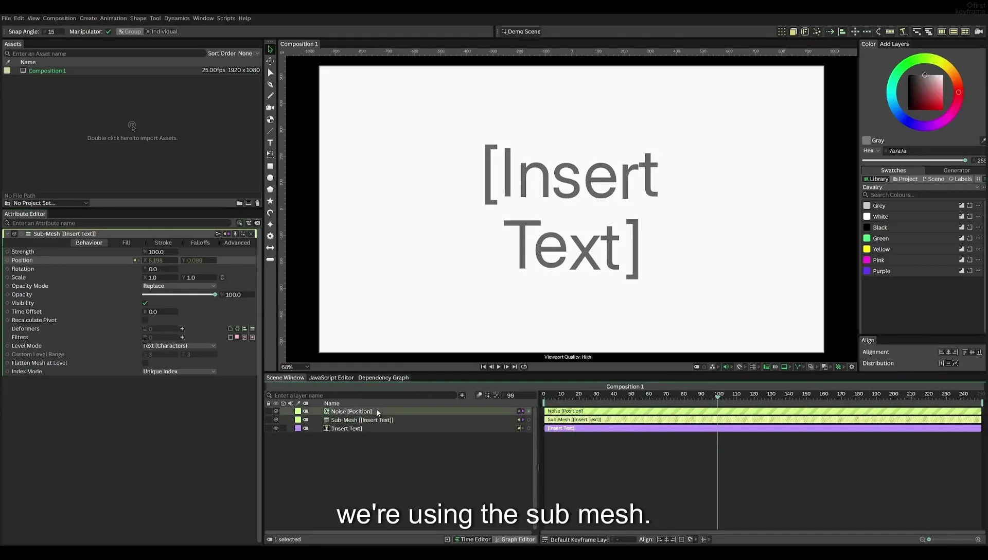 03 How to Animate with Behaviours | Beginners Guide to Cavalry 05 - Image 259