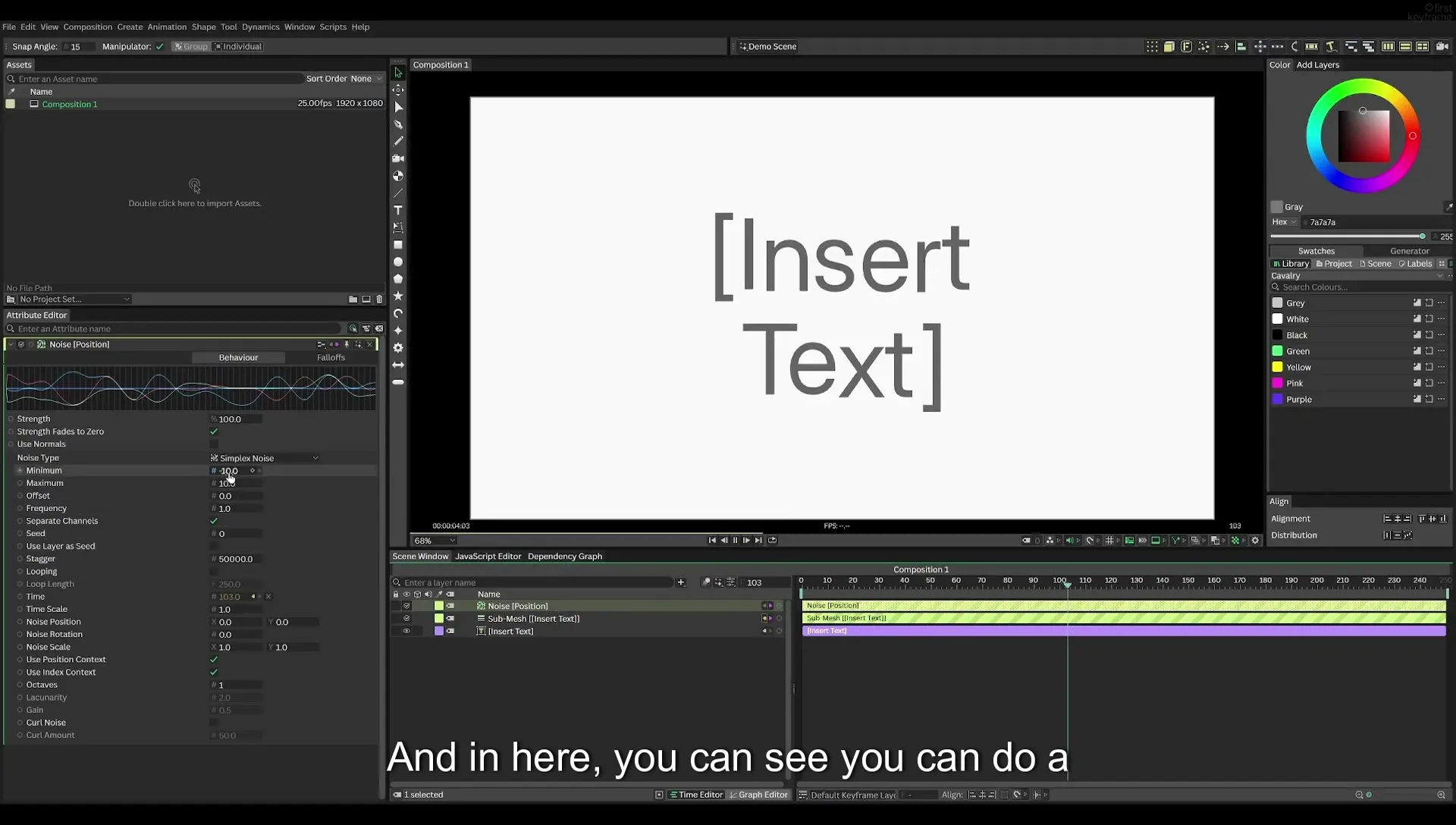 03 How to Animate with Behaviours | Beginners Guide to Cavalry 05 - Image 263