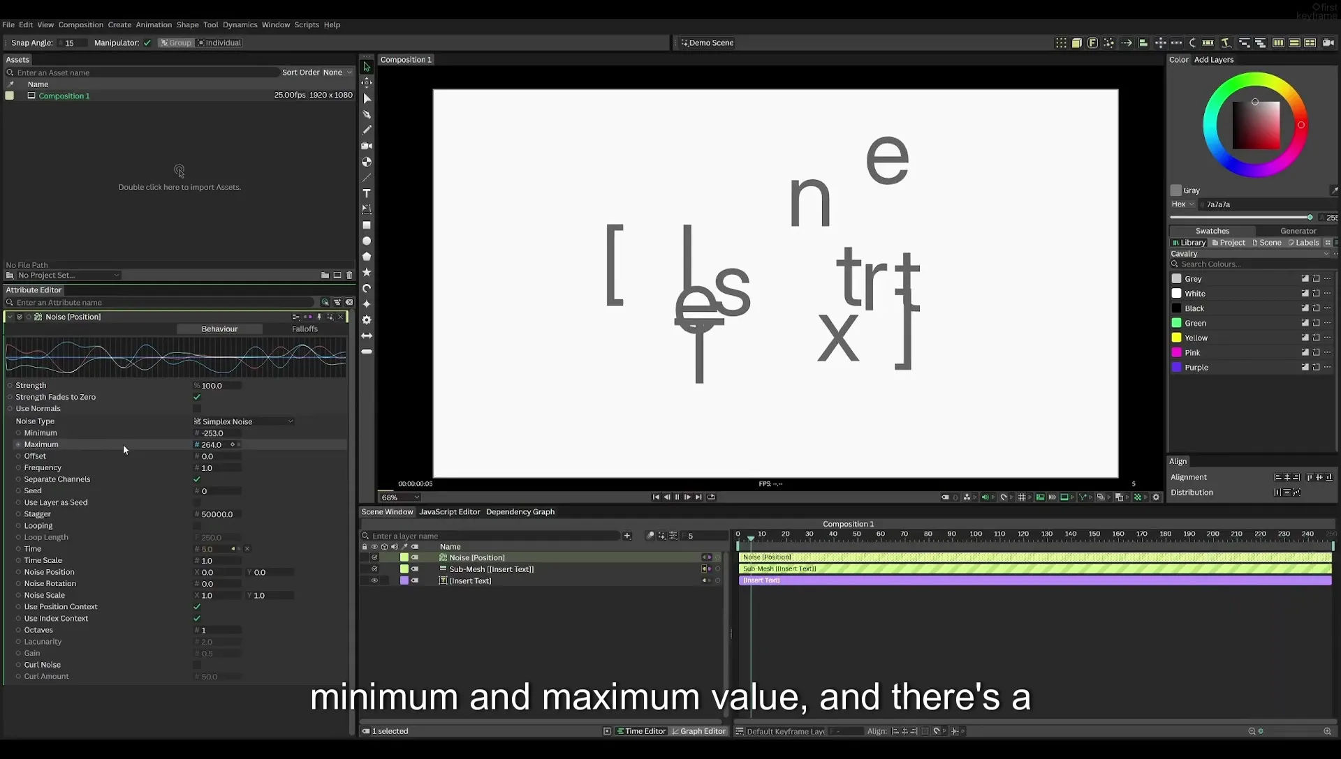 03 How to Animate with Behaviours | Beginners Guide to Cavalry 05 - Image 275