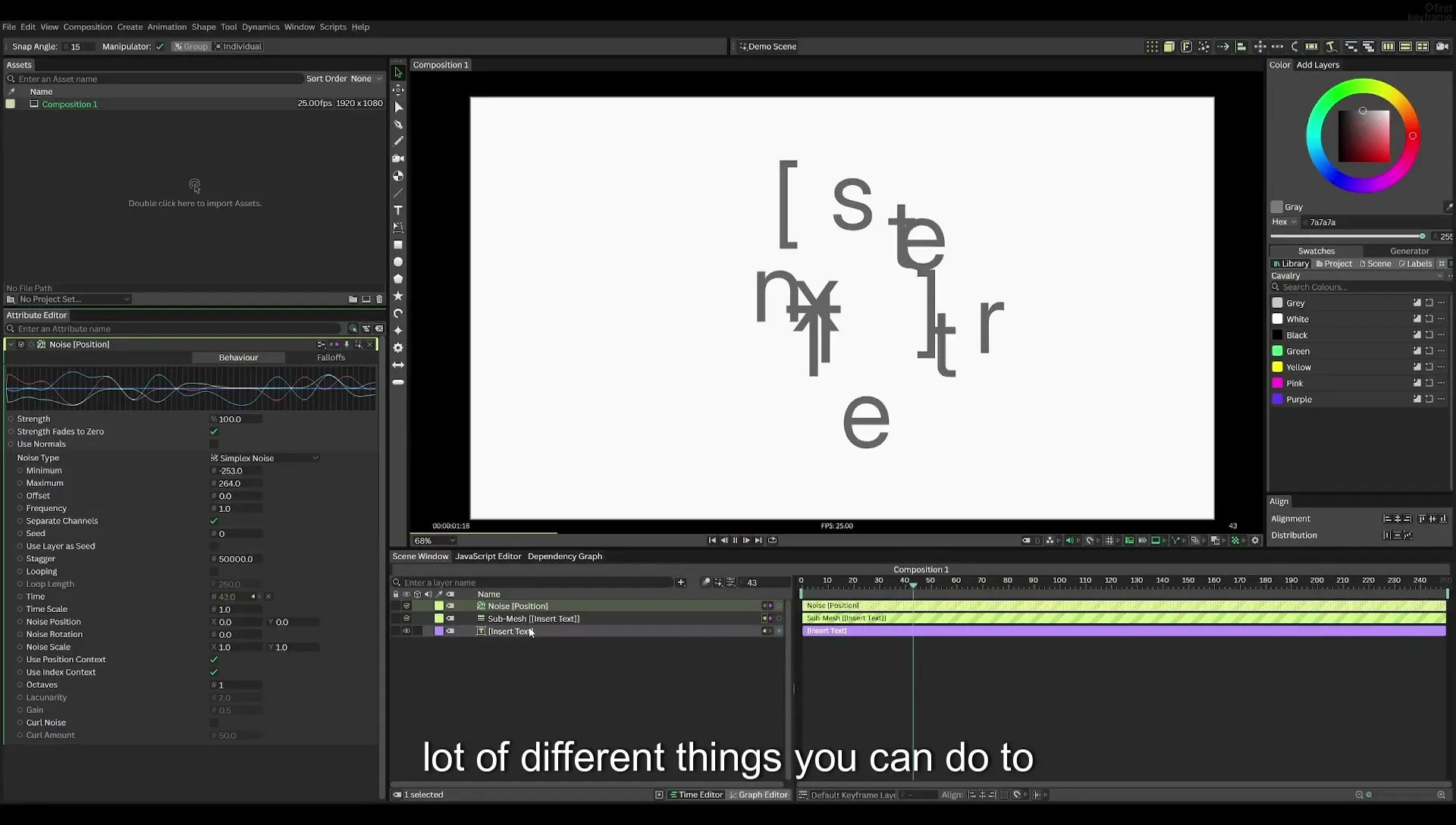 03 How to Animate with Behaviours | Beginners Guide to Cavalry 05 - Image 278