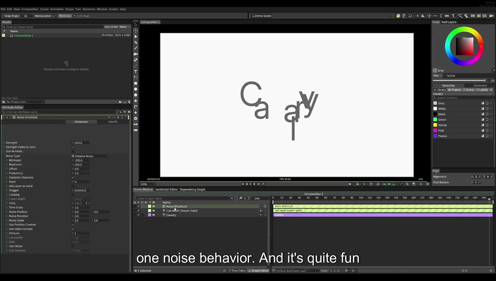 03 How to Animate with Behaviours | Beginners Guide to Cavalry 05 - Image 294
