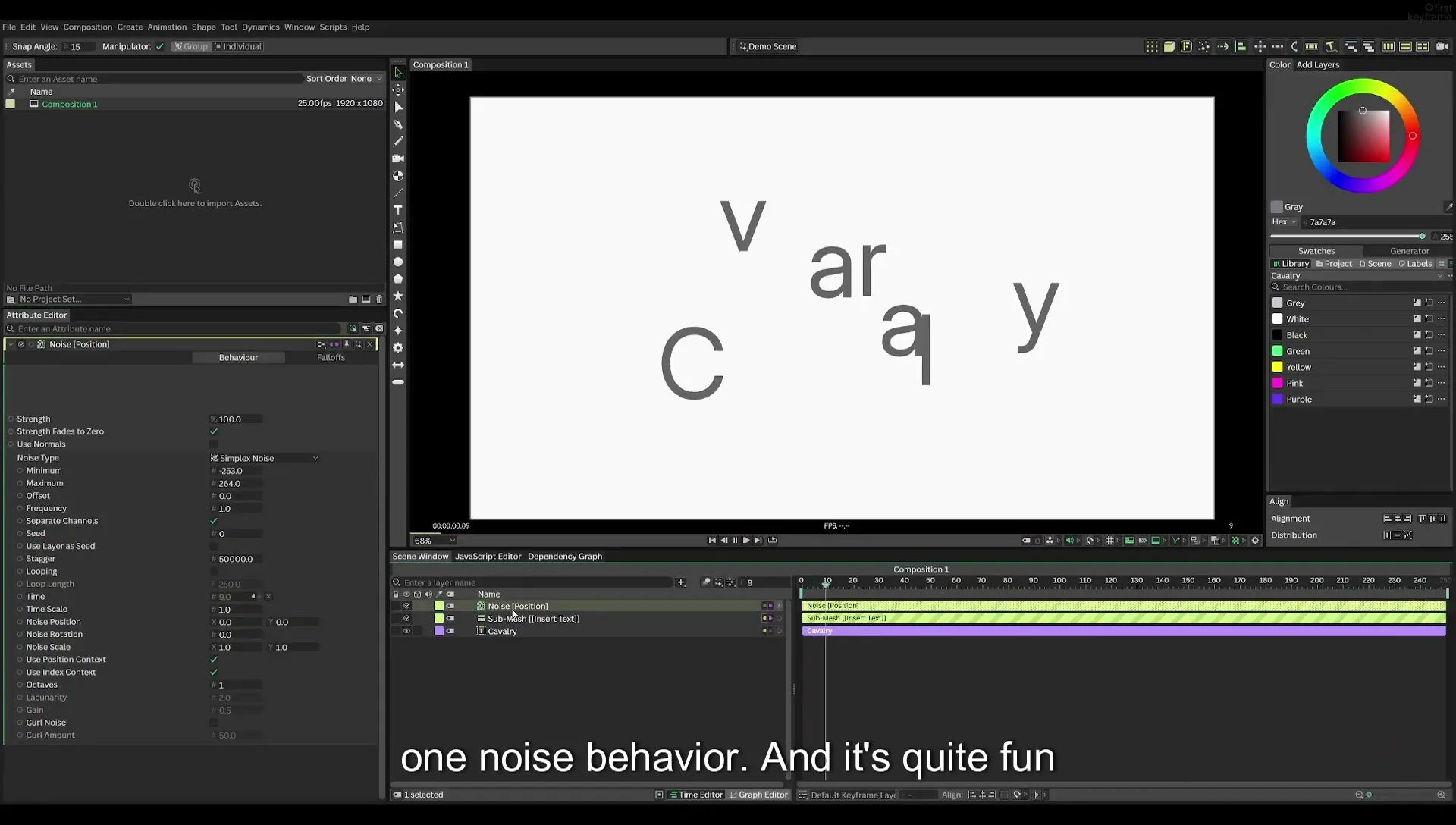03 How to Animate with Behaviours | Beginners Guide to Cavalry 05 - Image 295