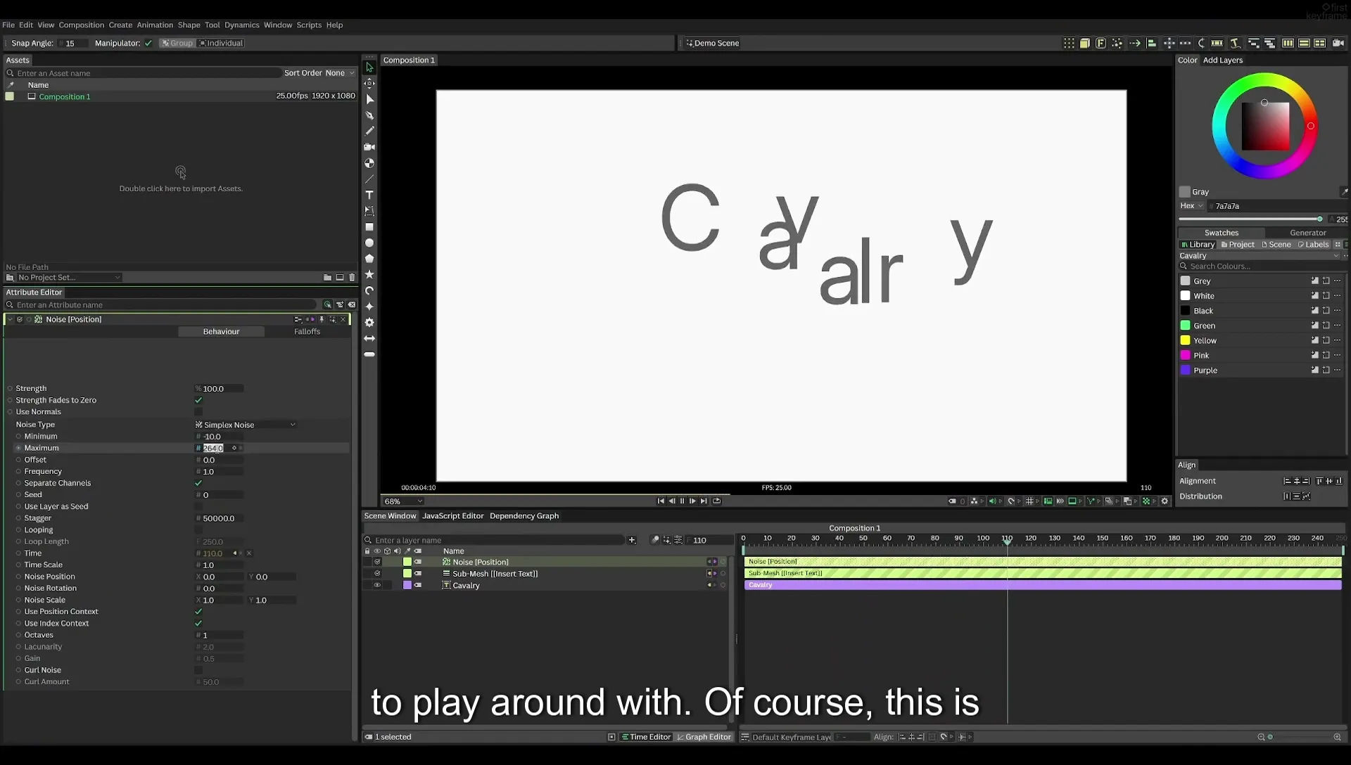 03 How to Animate with Behaviours | Beginners Guide to Cavalry 05 - Image 303
