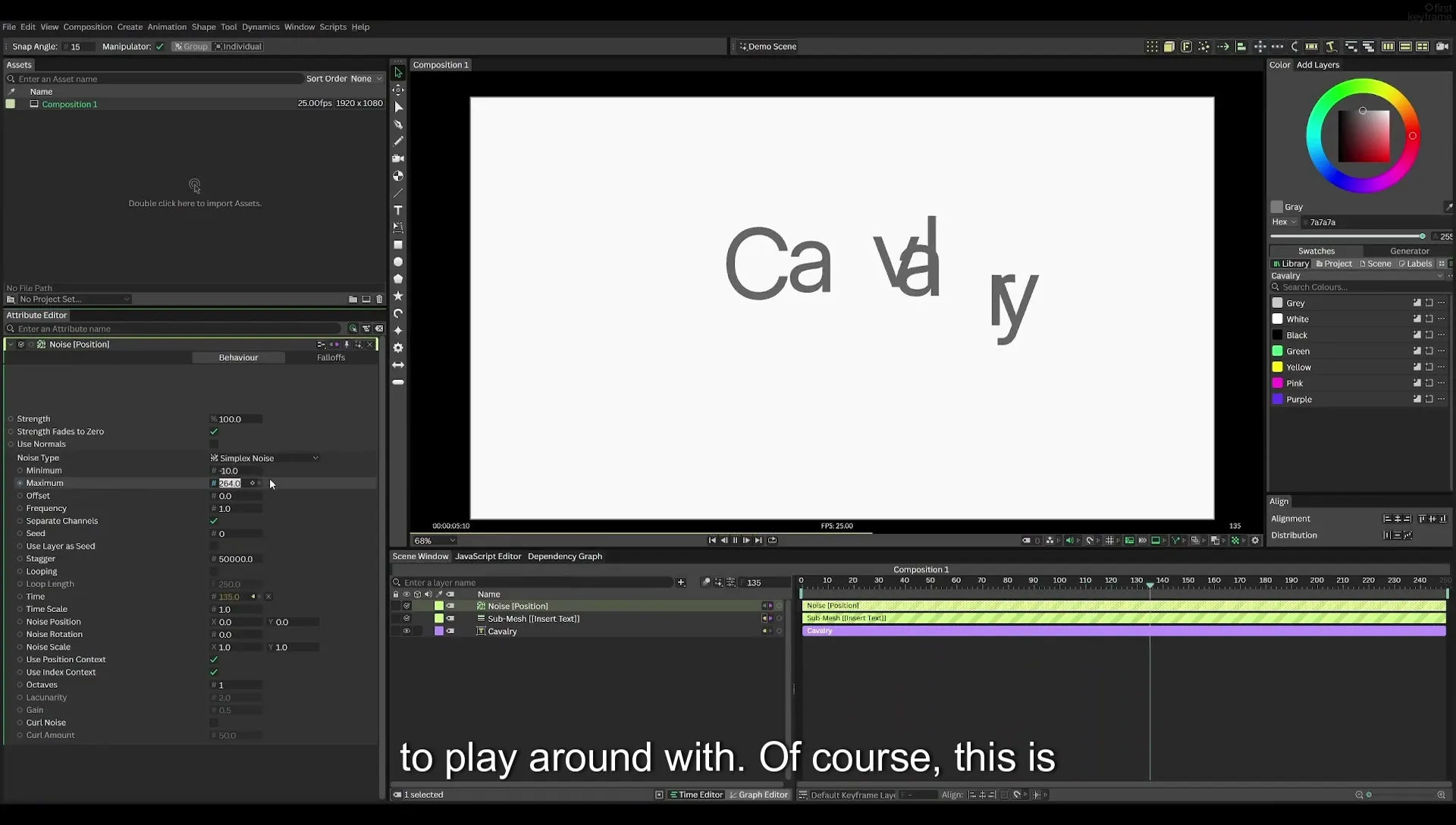 03 How to Animate with Behaviours | Beginners Guide to Cavalry 05 - Image 305