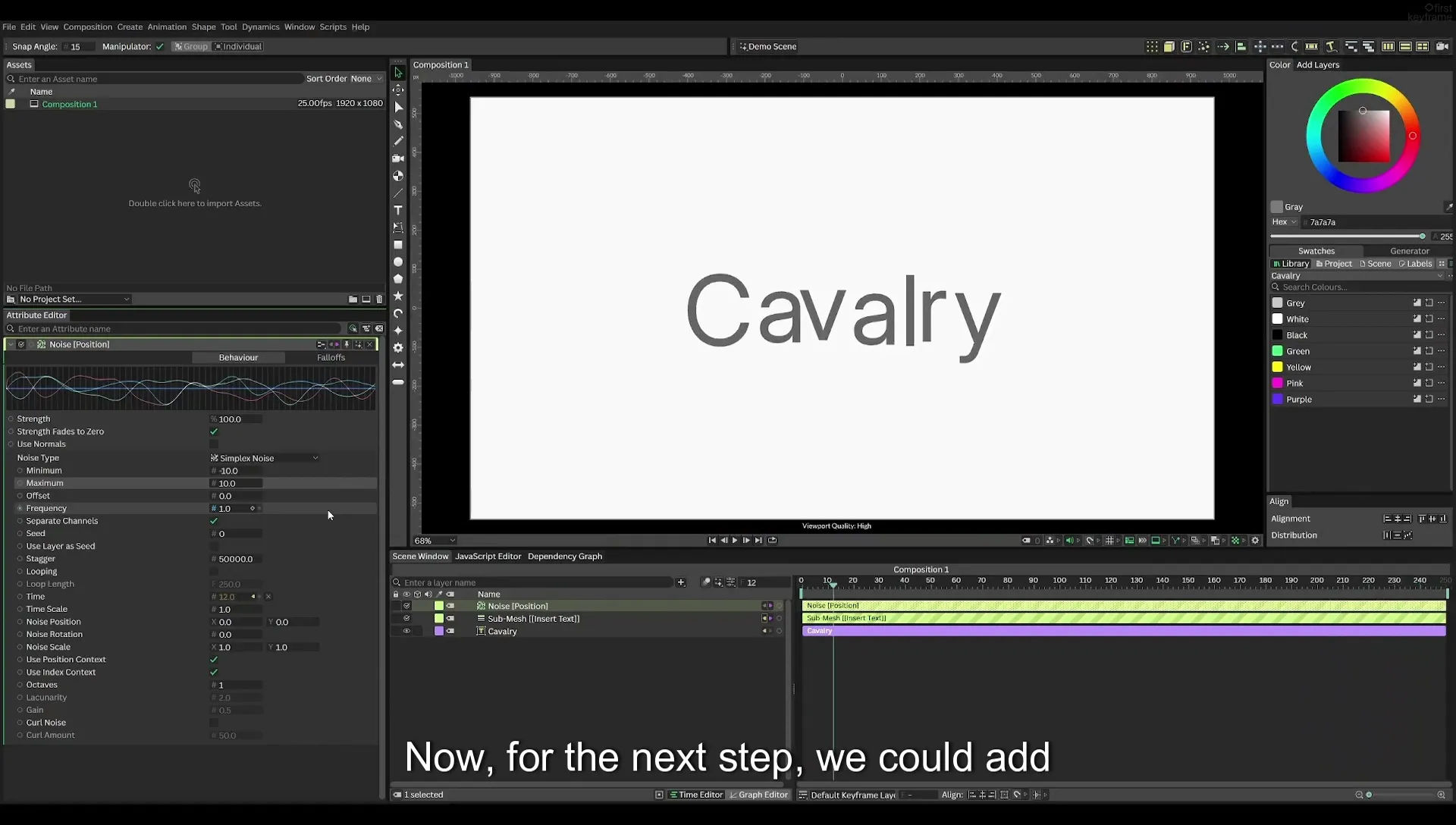 03 How to Animate with Behaviours | Beginners Guide to Cavalry 05 - Image 316