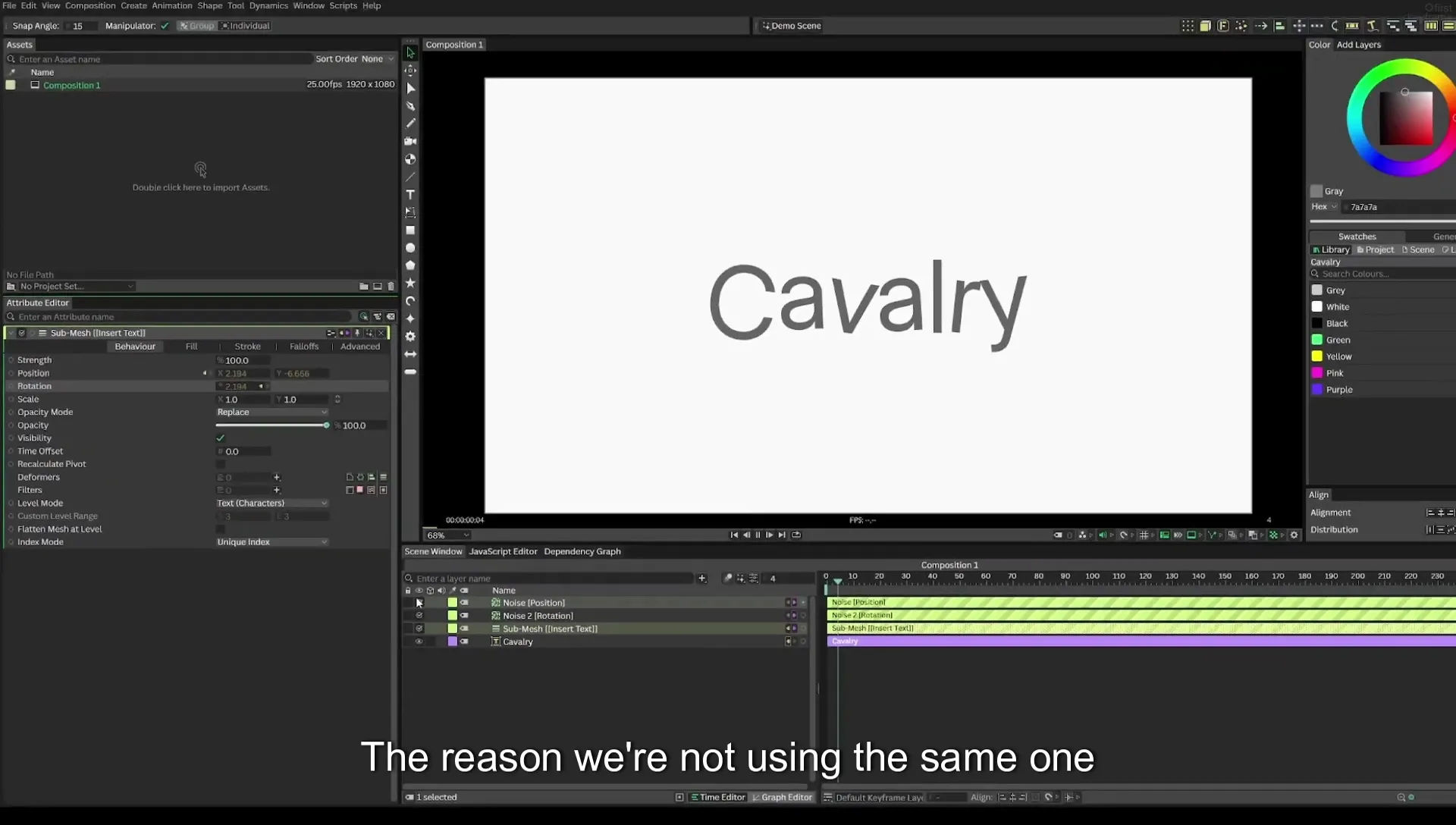 03 How to Animate with Behaviours | Beginners Guide to Cavalry 05 - Image 339