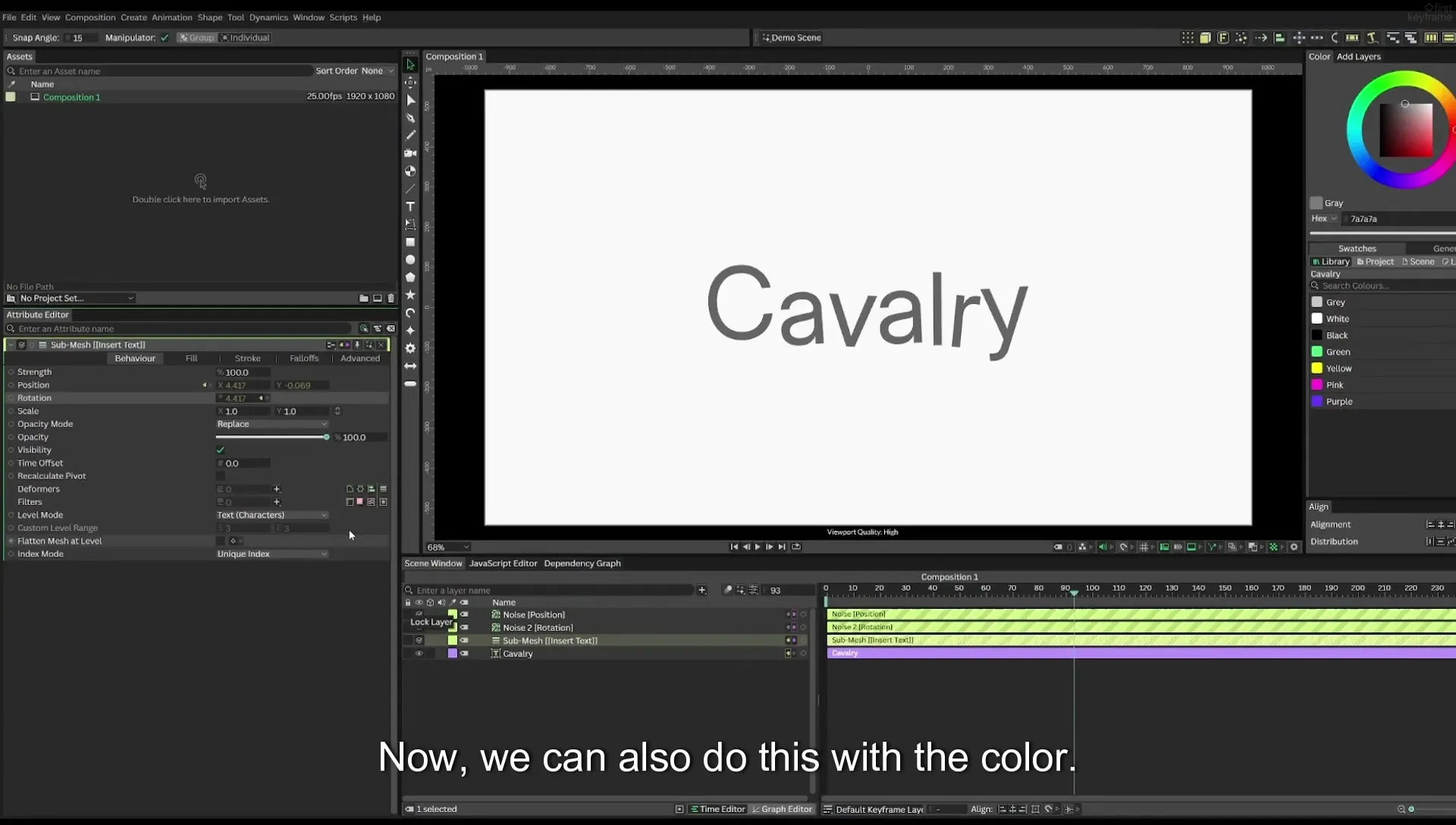 03 How to Animate with Behaviours | Beginners Guide to Cavalry 05 - Image 353