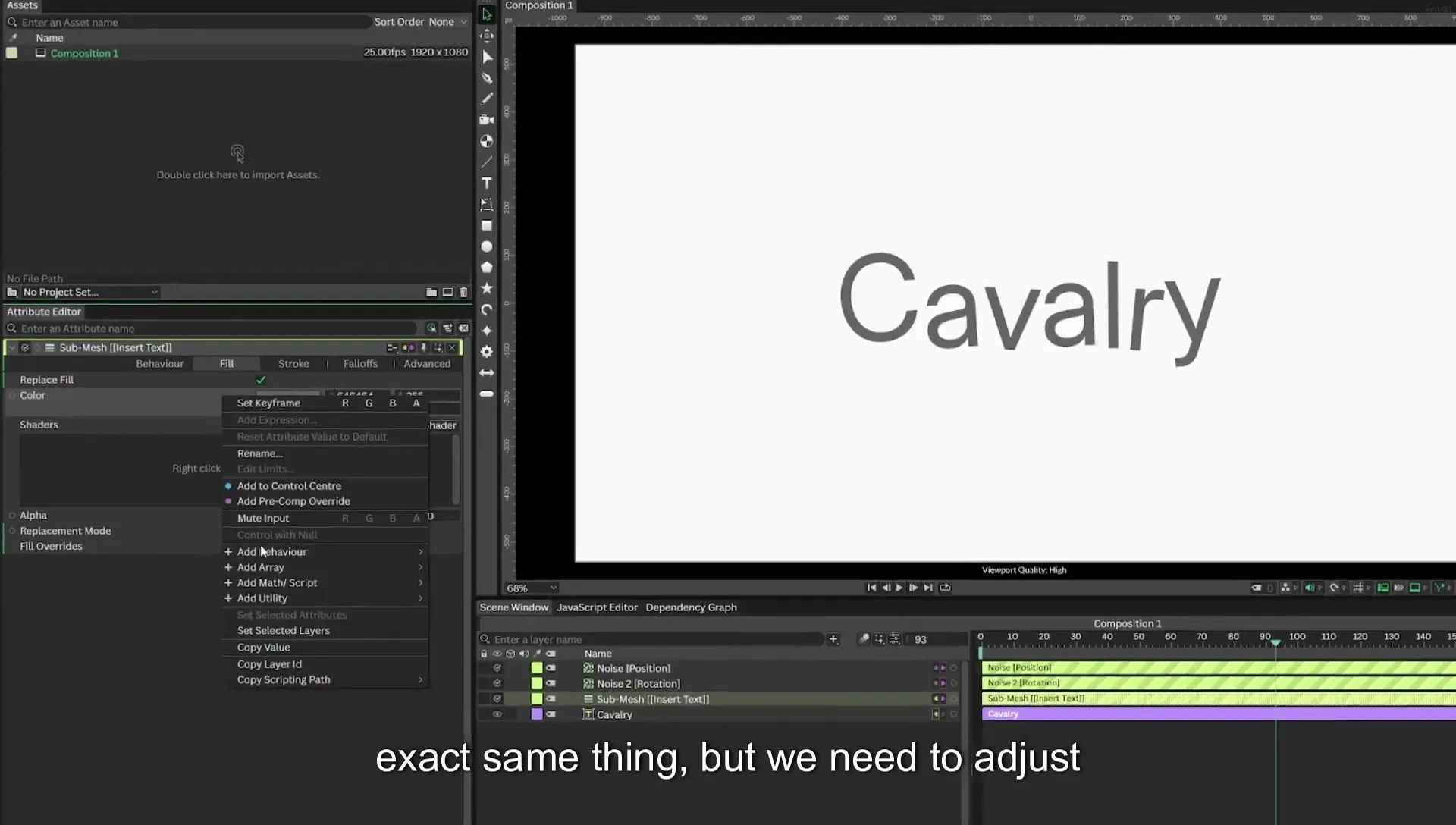 03 How to Animate with Behaviours | Beginners Guide to Cavalry 05 - Image 367