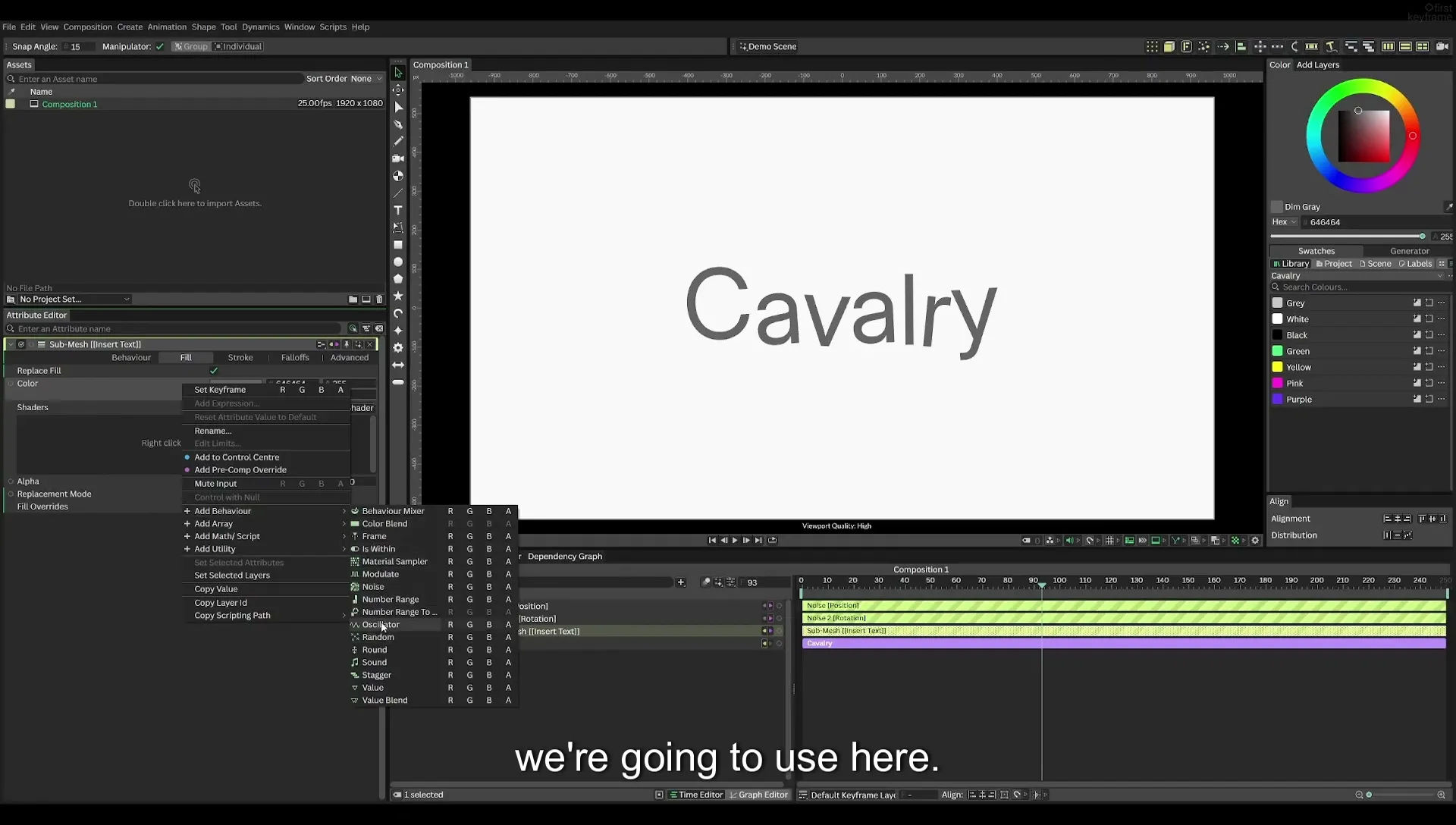 03 How to Animate with Behaviours | Beginners Guide to Cavalry 05 - Image 377