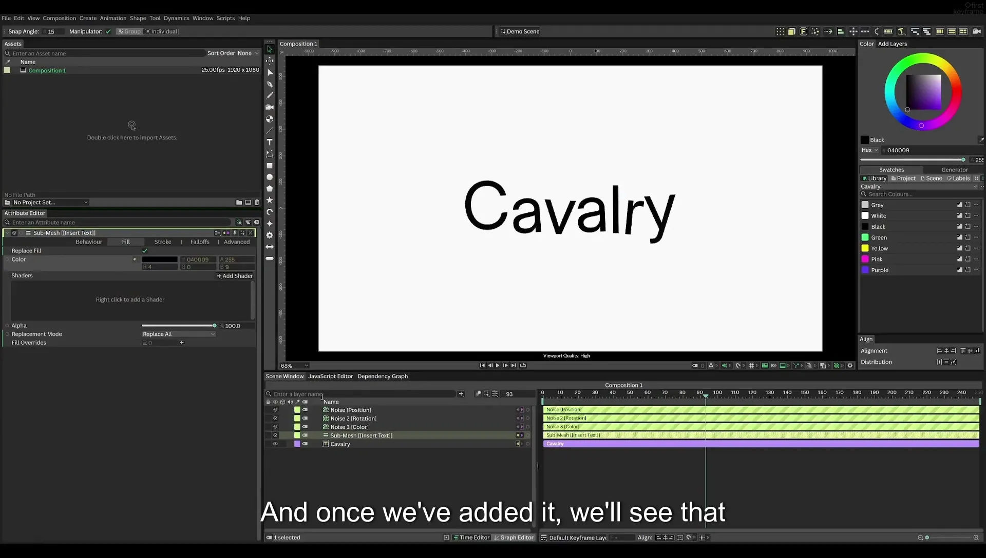 03 How to Animate with Behaviours | Beginners Guide to Cavalry 05 - Image 383