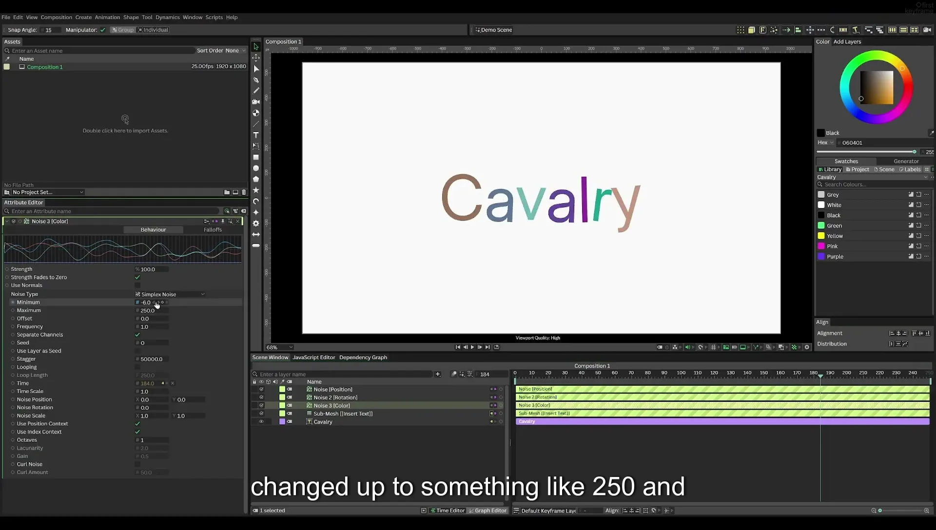 03 How to Animate with Behaviours | Beginners Guide to Cavalry 05 - Image 420