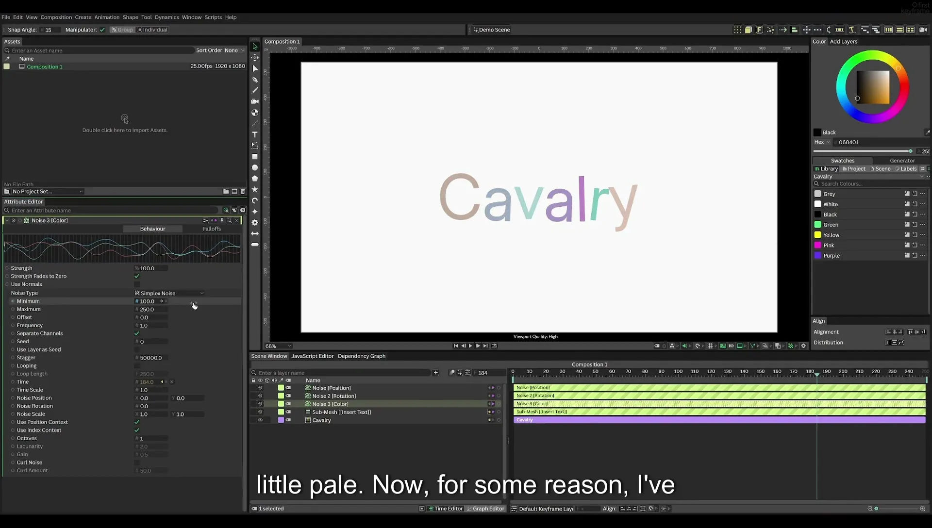 03 How to Animate with Behaviours | Beginners Guide to Cavalry 05 - Image 430
